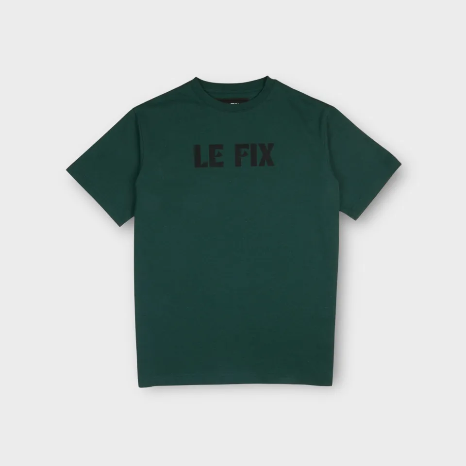 le-fix-loop-t-shirt-gr-n-logo-baumwolle-regular-fit image 1