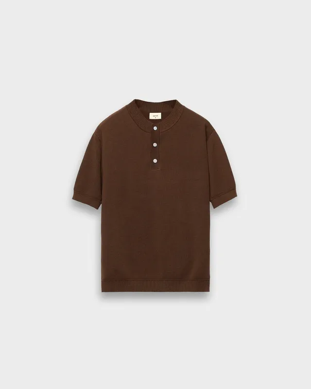 eightyfive-knitted-henley-polo-brown-baumwolle-knopf image 1