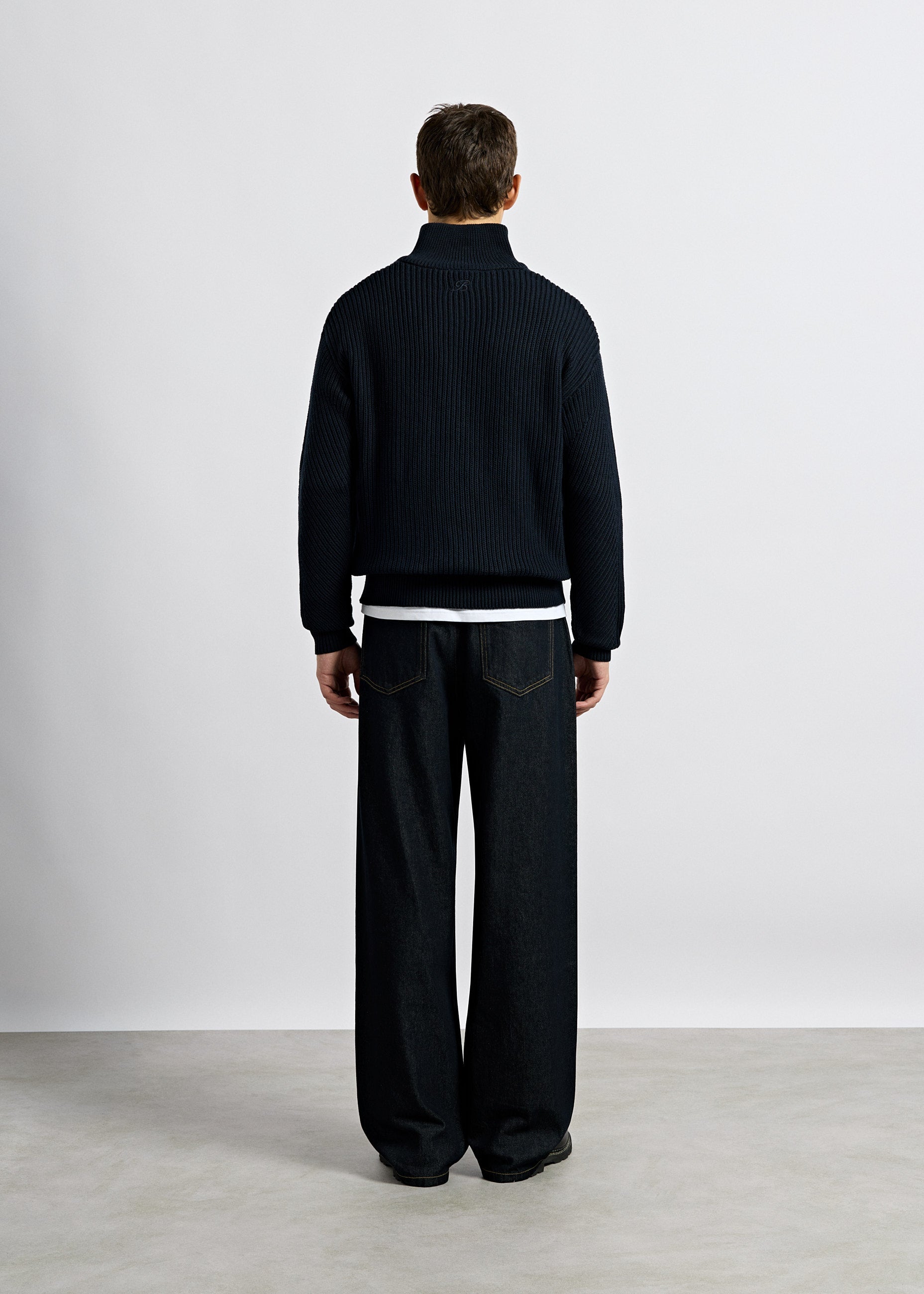 burocs-jackets-chunky-knit-zip-jacket-strickjacke-navy image 5