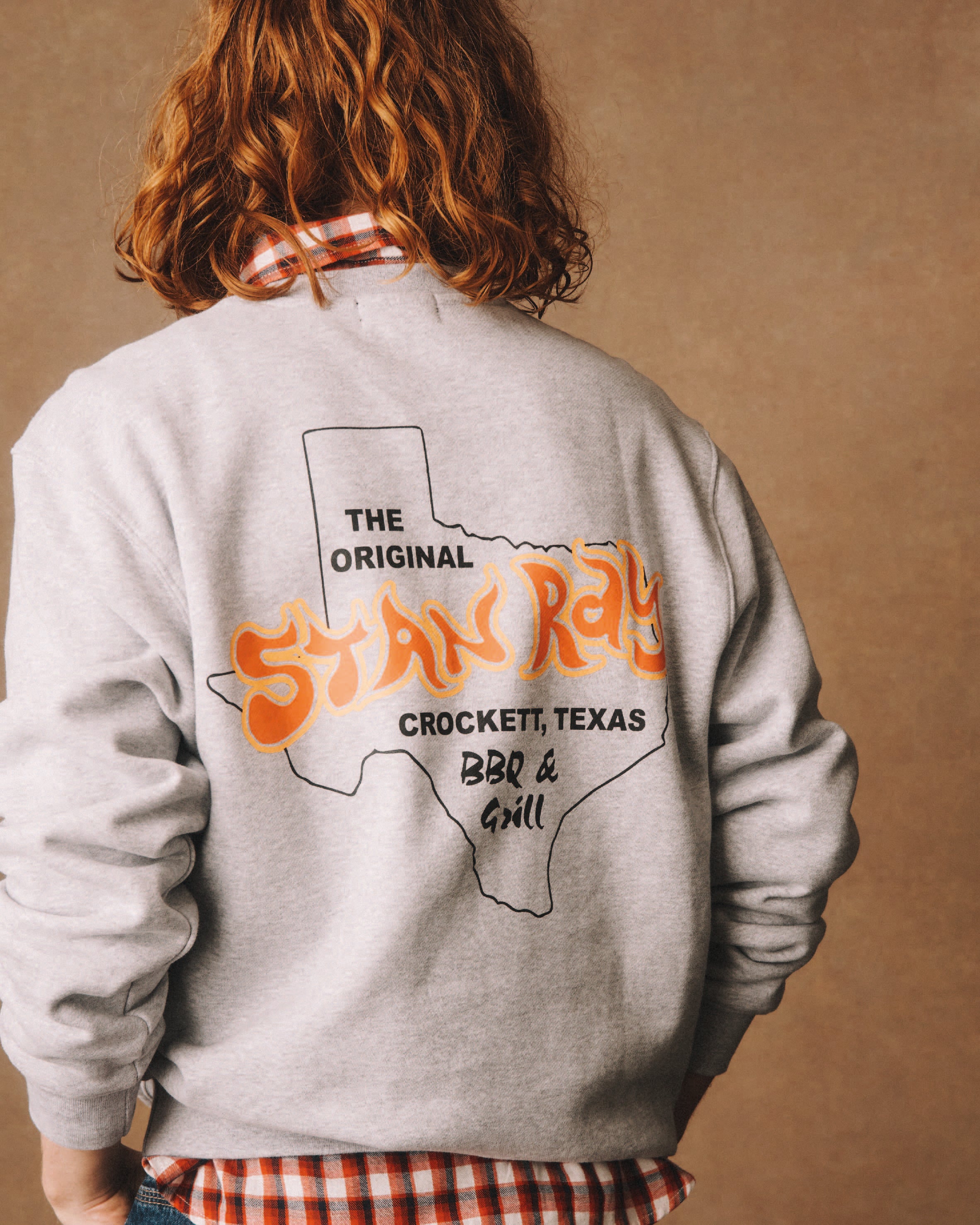stan-ray-bbq-crew-sweatshirt-grey-heather-baumwolle image 4