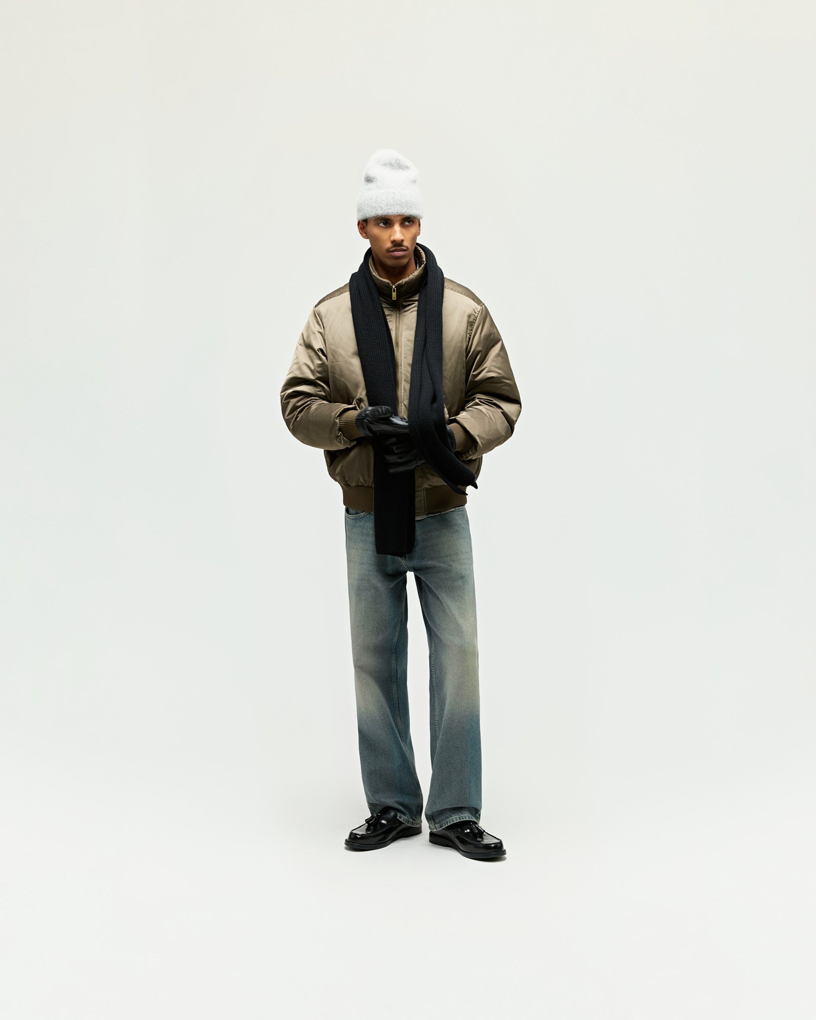 eightyfive-satin-bomber-jacket-olive-herren-regular-fit image 4