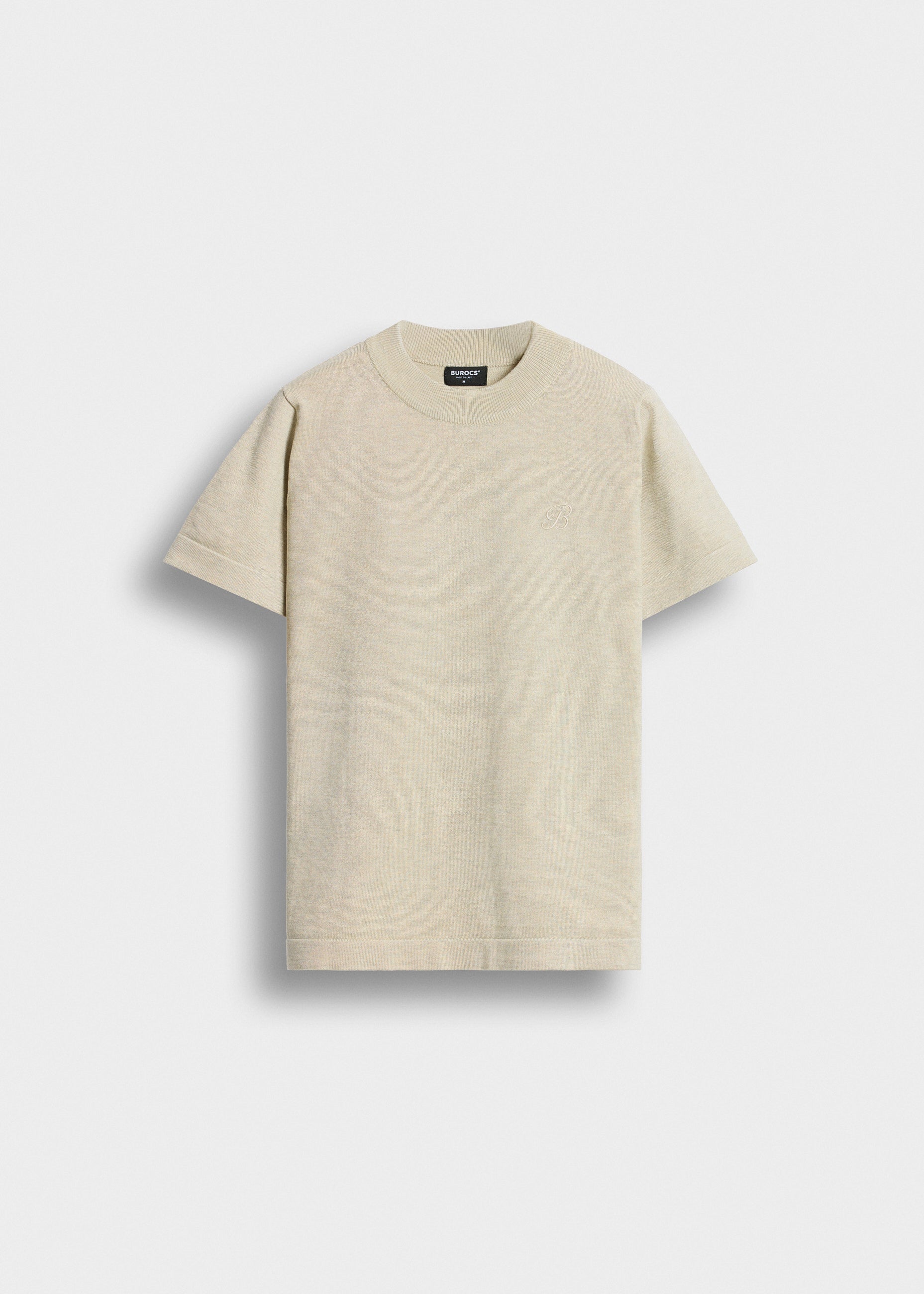 burocs-fine-knit-t-shirt-beige-melange-feinstrick image 1