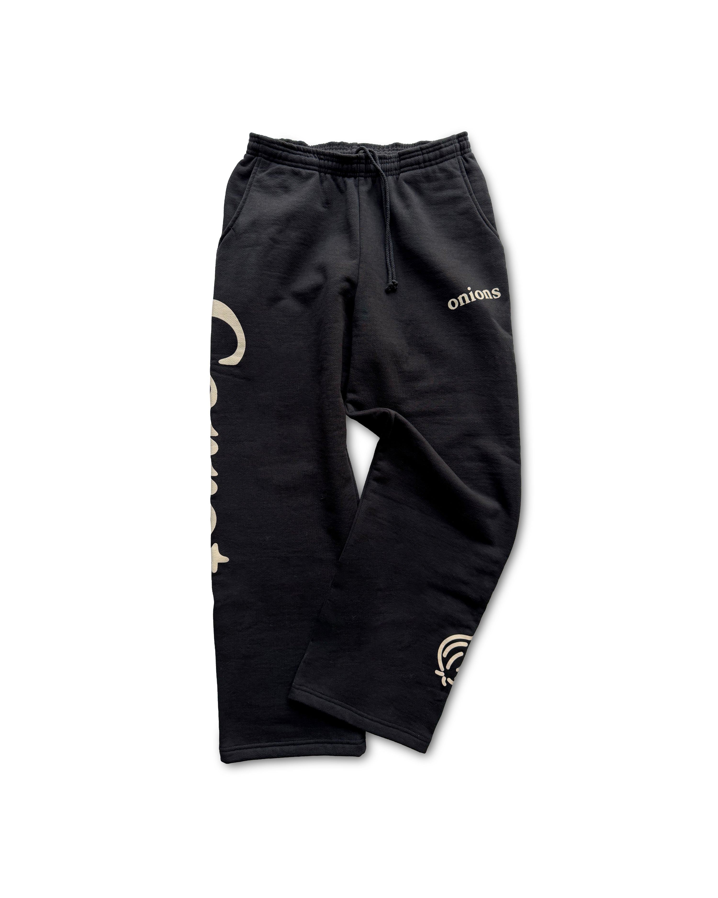 carrots-onions-wordmark-sweatpants-herren-schwarz-fleece image 1
