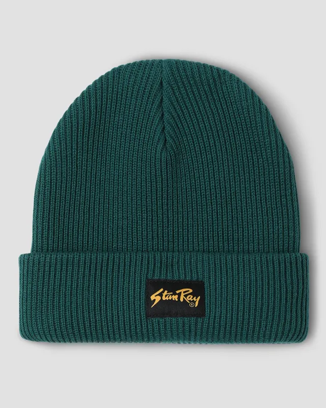 stan-ray-fold-beanie-m-tze-botanical-green-acryl image 1