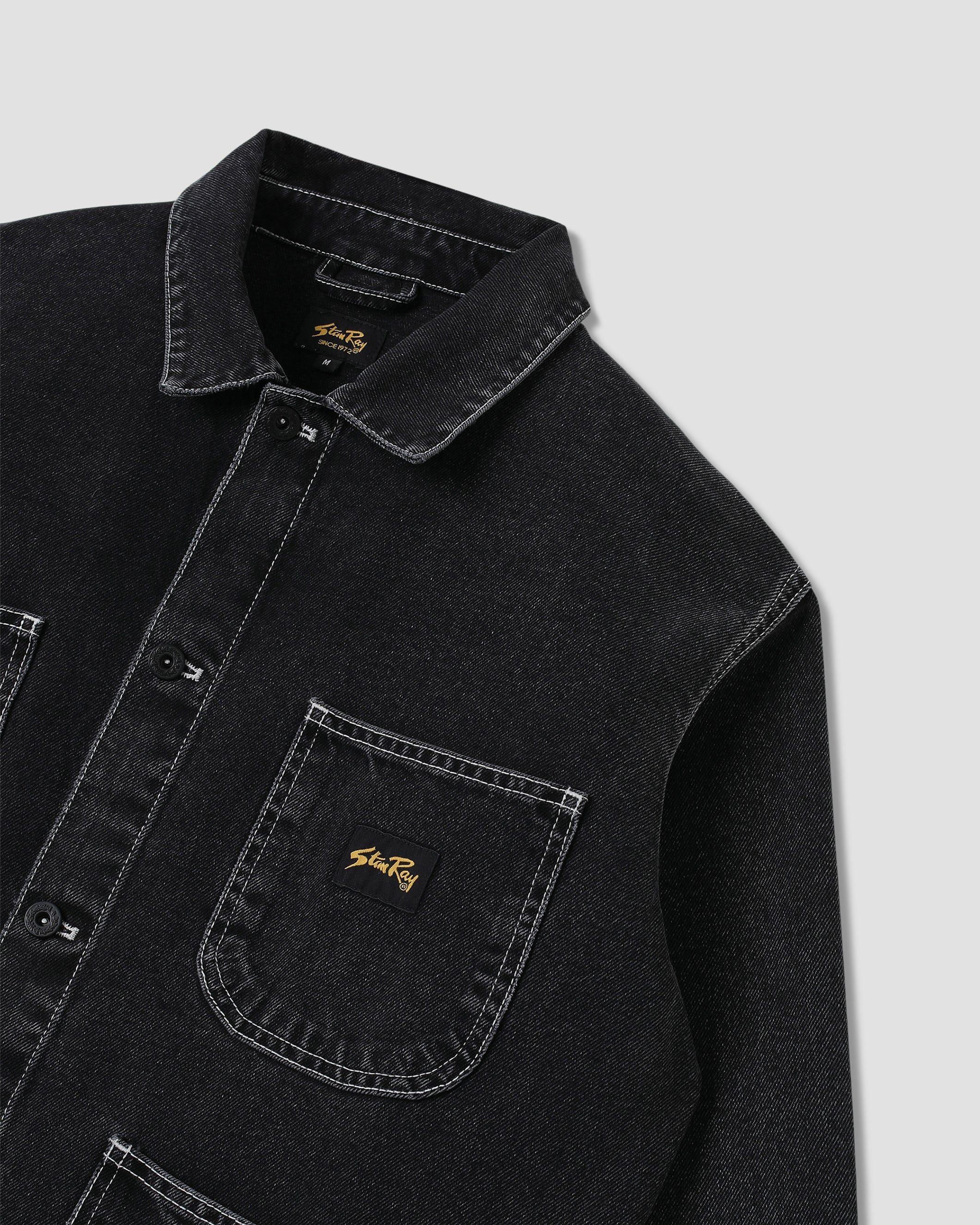 stan-ray-coverall-jacket-arbeitsjacke-stonewashed-black-denim image 6