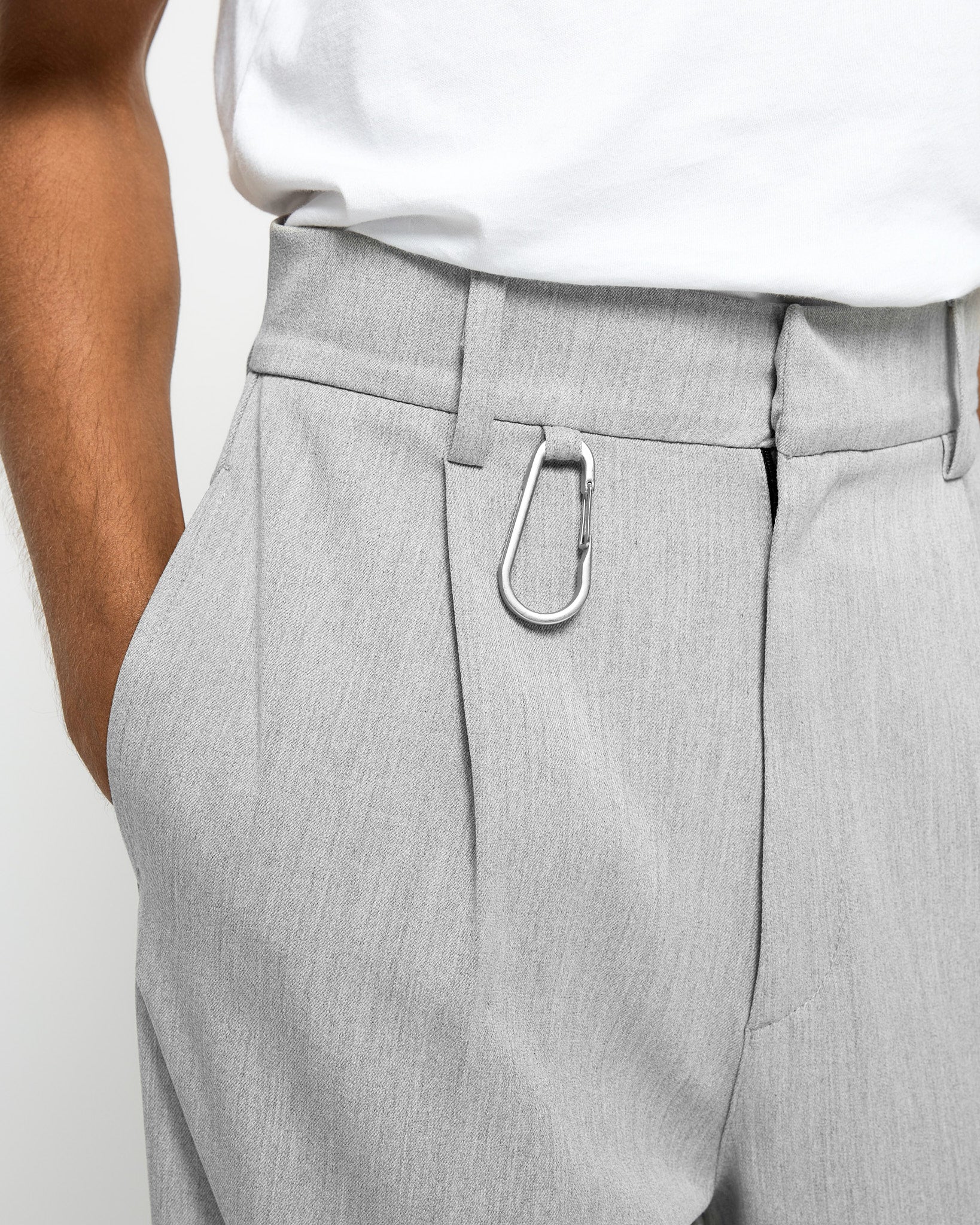 eightyfive-bottoms-pleated-baggy-tailored-pants-hose-grey-w32 image 6