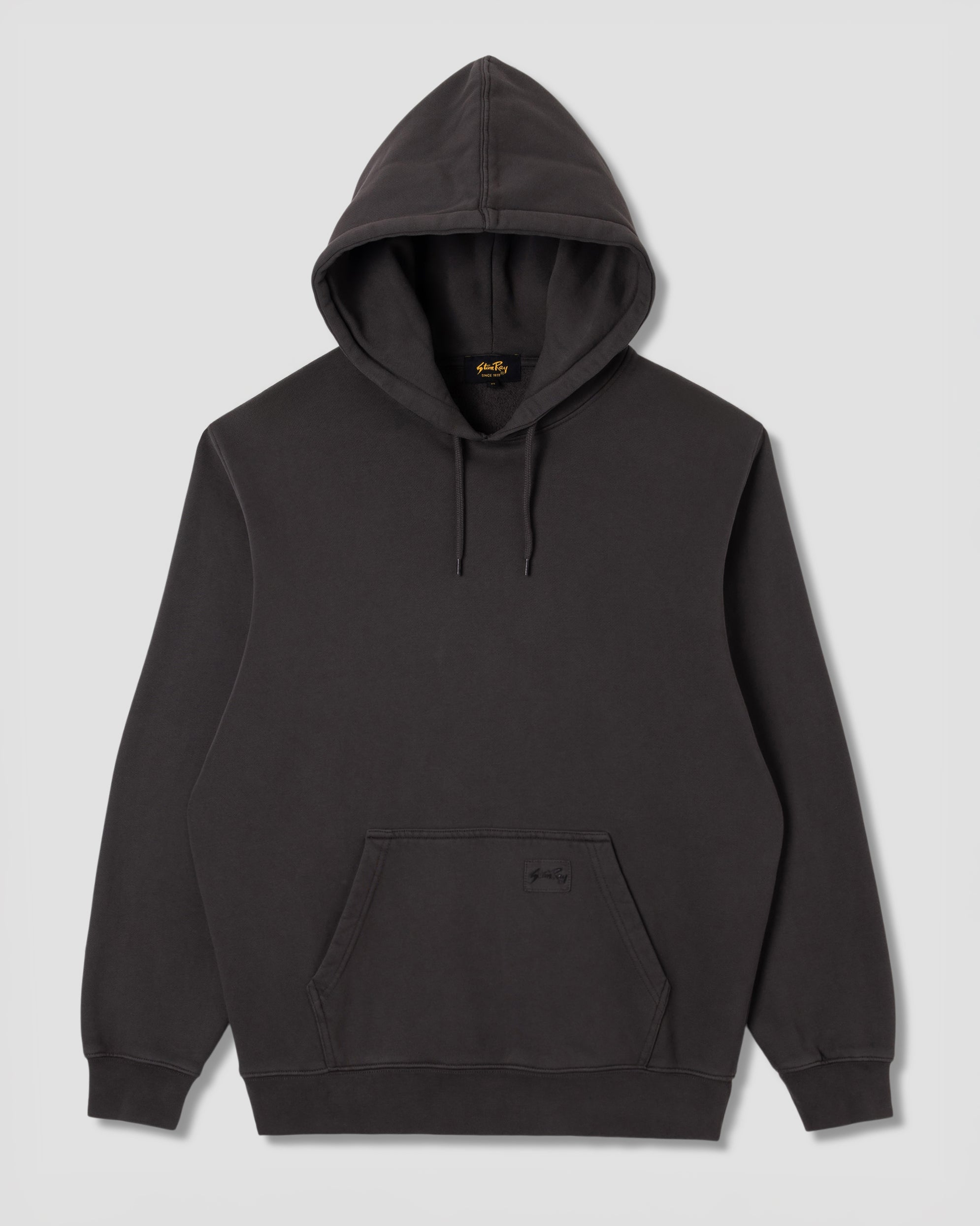 stan-ray-patch-hood-hoodie-raven-black-baumwolle image 1
