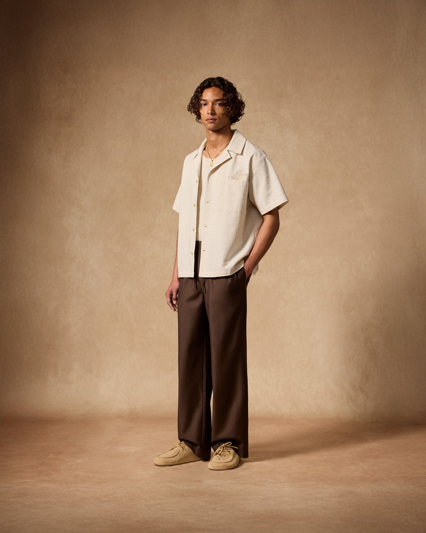 eightyfive-tops-structured-shirt-hemd-ecru-hanf-bowling-kragen image 5