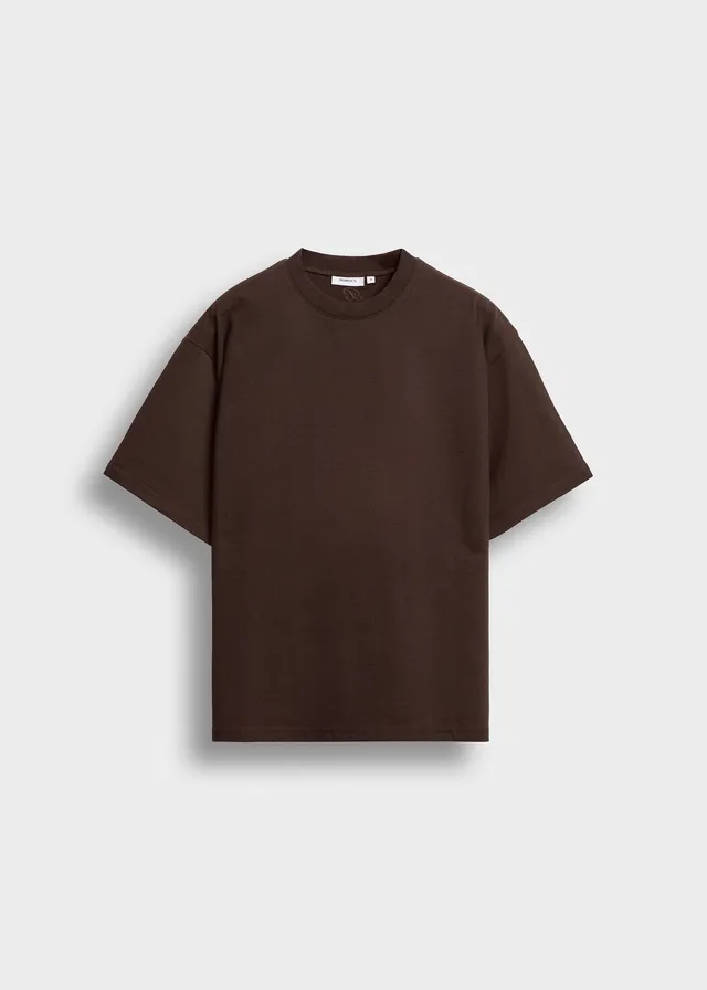 burocs-t-shirts-oversize-t-shirt-dark-chocolate-stickerei image 1