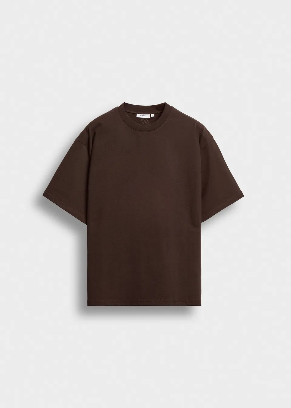 burocs-t-shirts-oversize-t-shirt-dark-chocolate-stickerei image 1