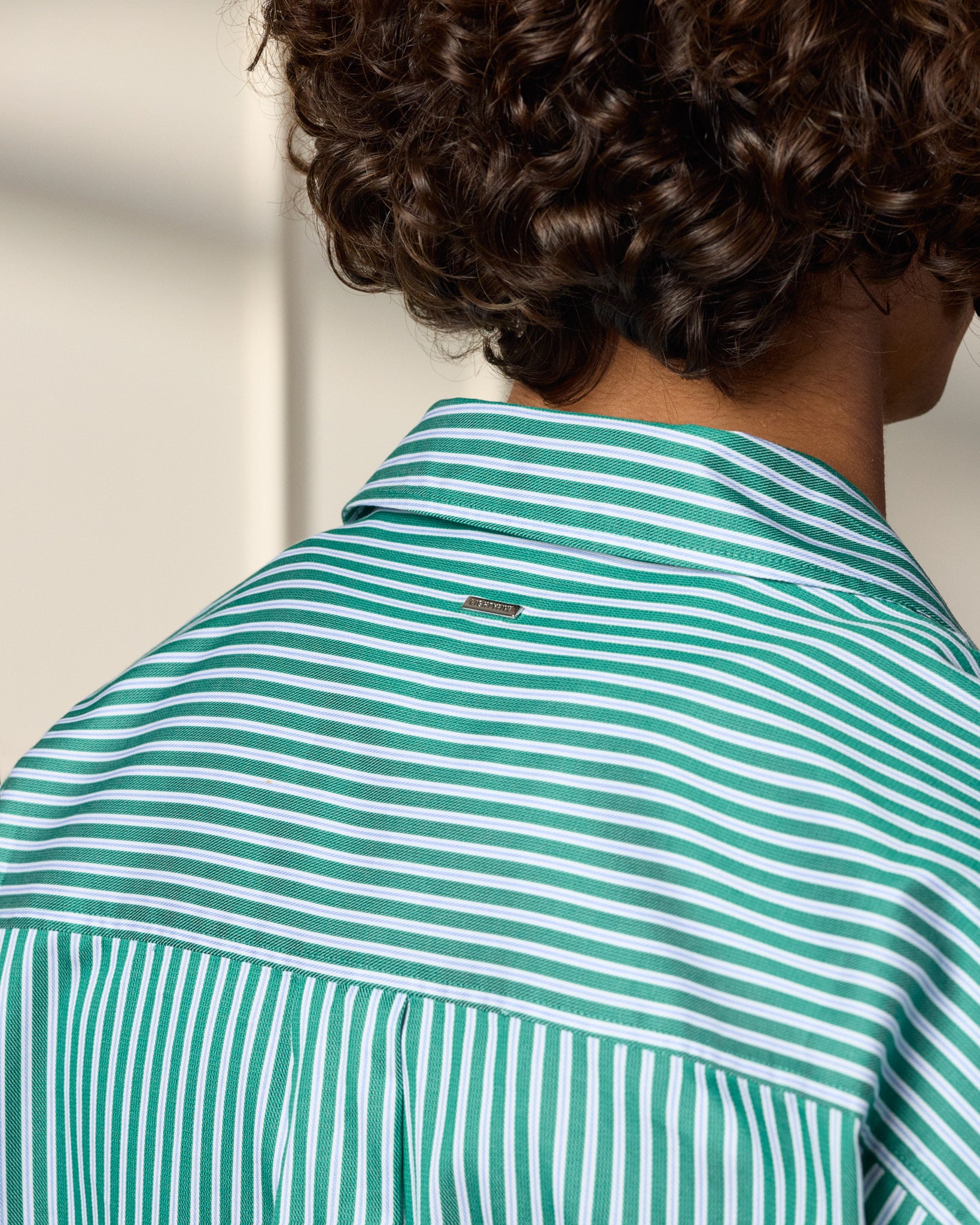 eightyfive-tops-striped-shirt-resort-hemd-green-striped image 7