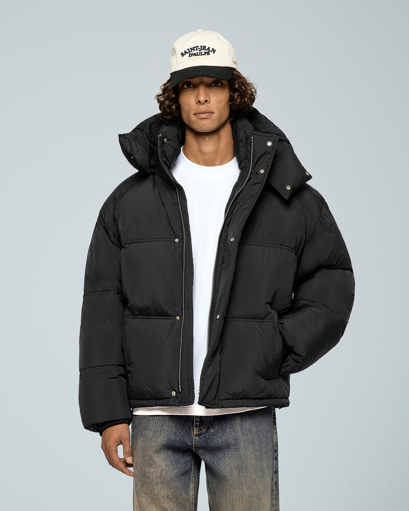 eightyfive-nylon-down-puffer-jacket-herren-black-daunen image 3