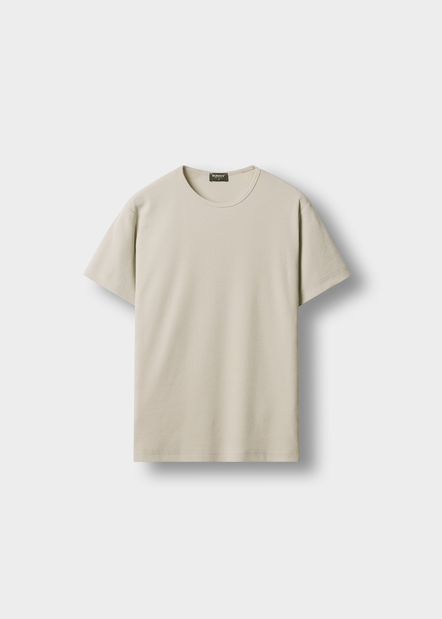 burocs-rib-t-shirt-stone-grey-slim-fit-rippenmuster image 1