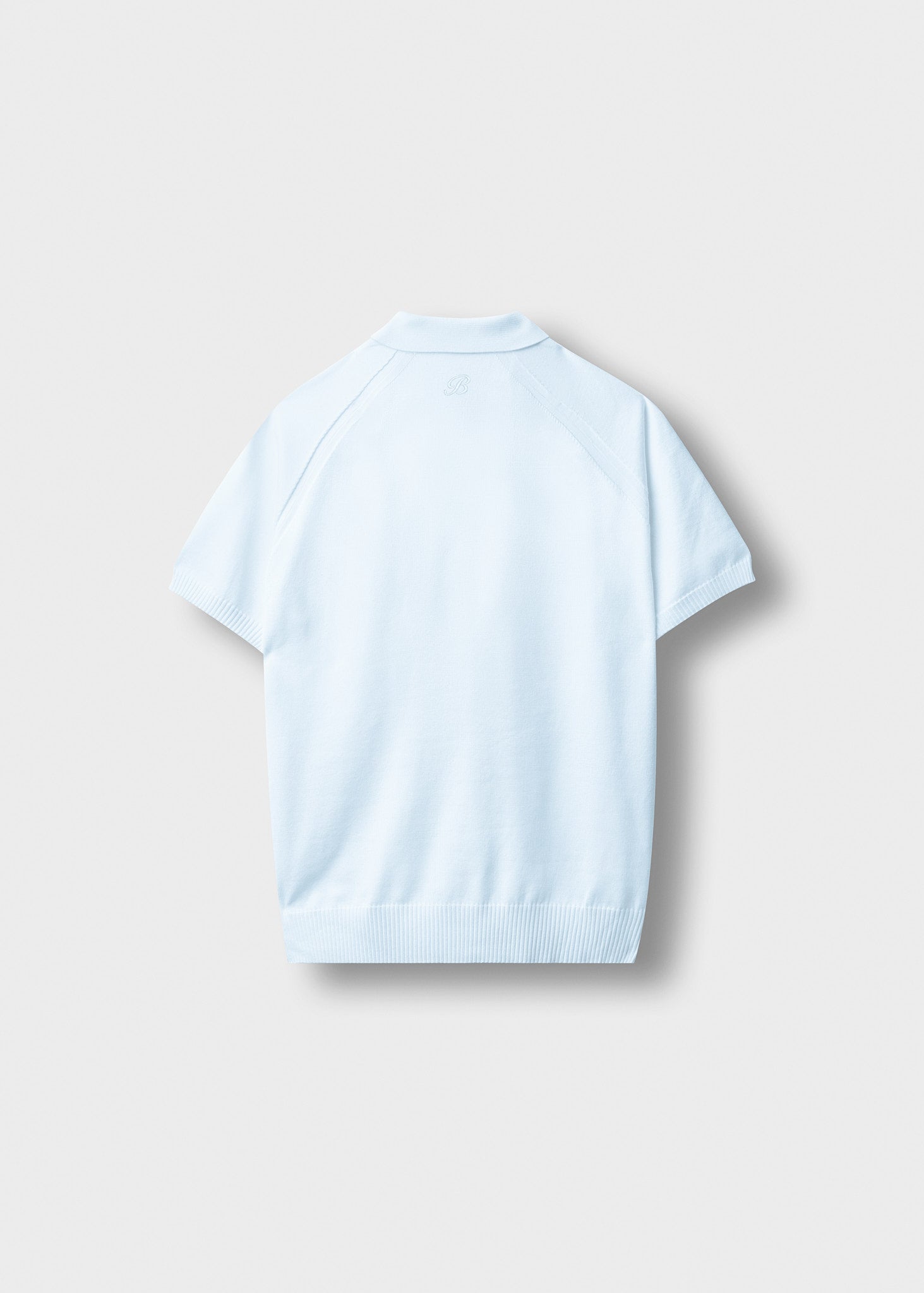 burocs-fine-knit-polo-t-shirt-light-blue-regular-fit image 2