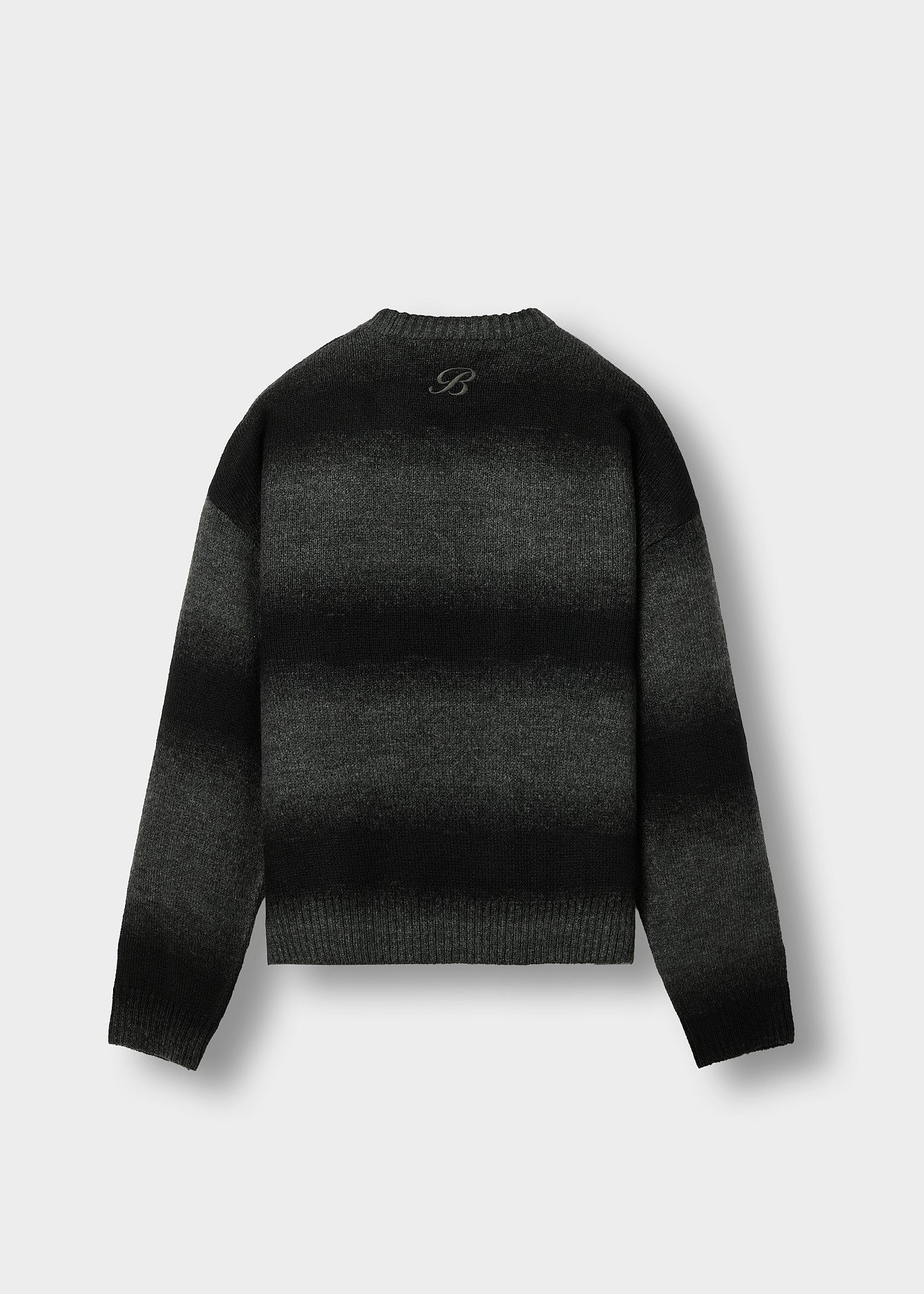 burocs-gradient-strickpullover-schwarz-oversized image 2
