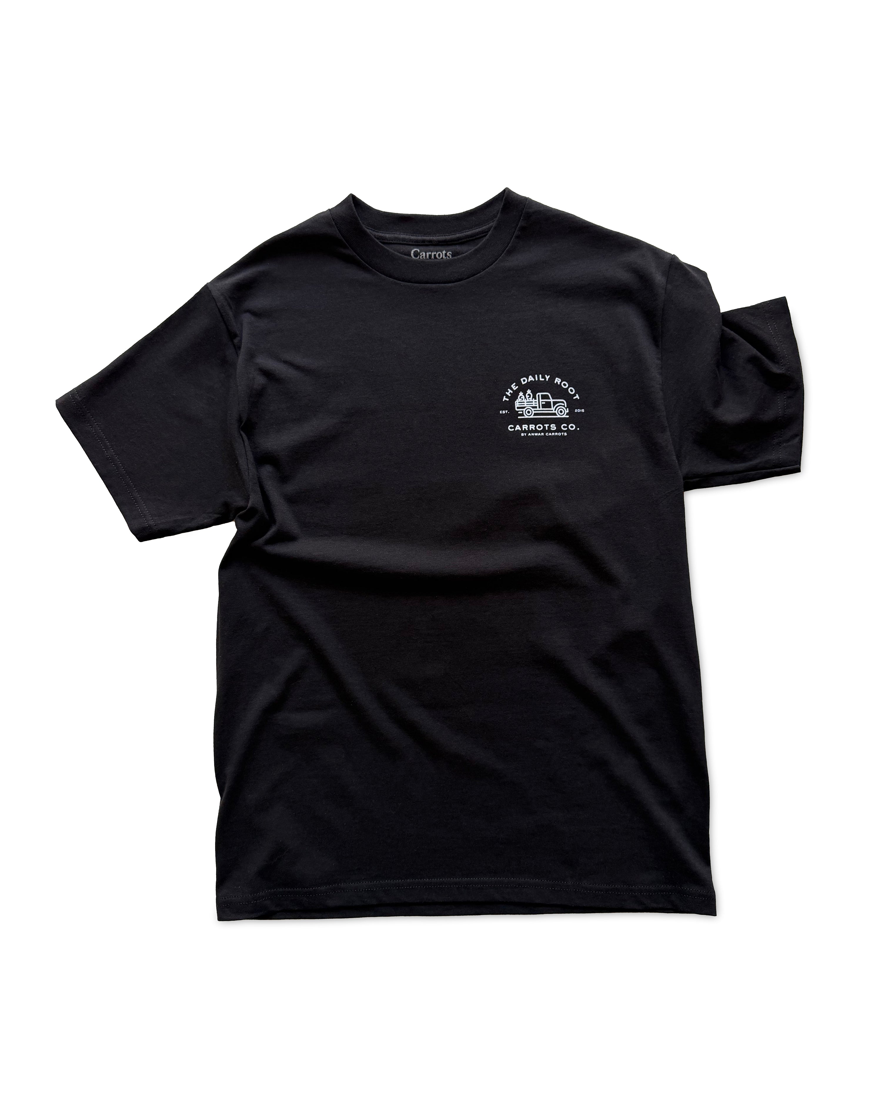 carrots-daily-root-tee-t-shirt-herren-schwarz-baumwolle image 1