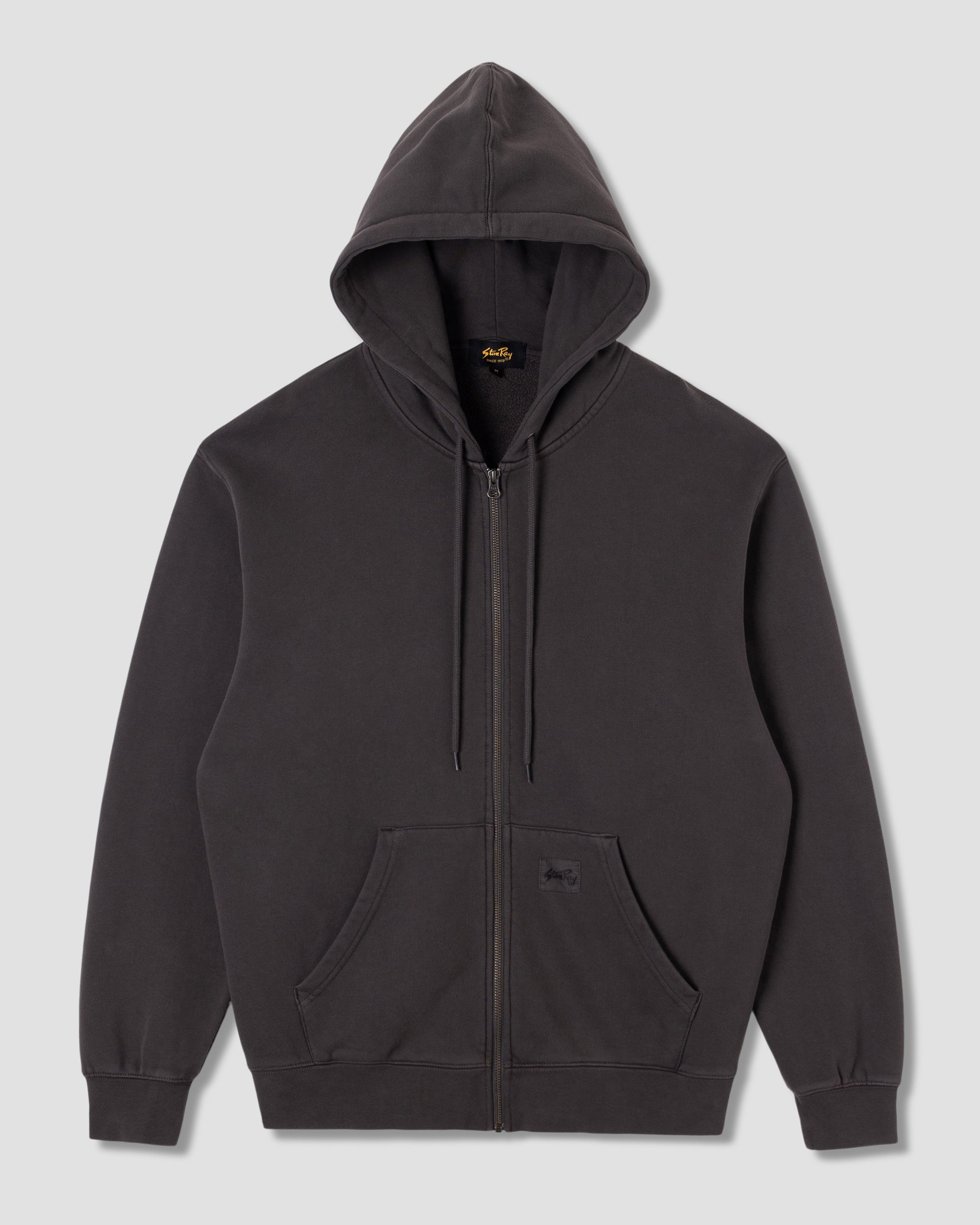 stan-ray-patch-zip-hood-kapuzenjacke-raven-black-baumwolle image 1