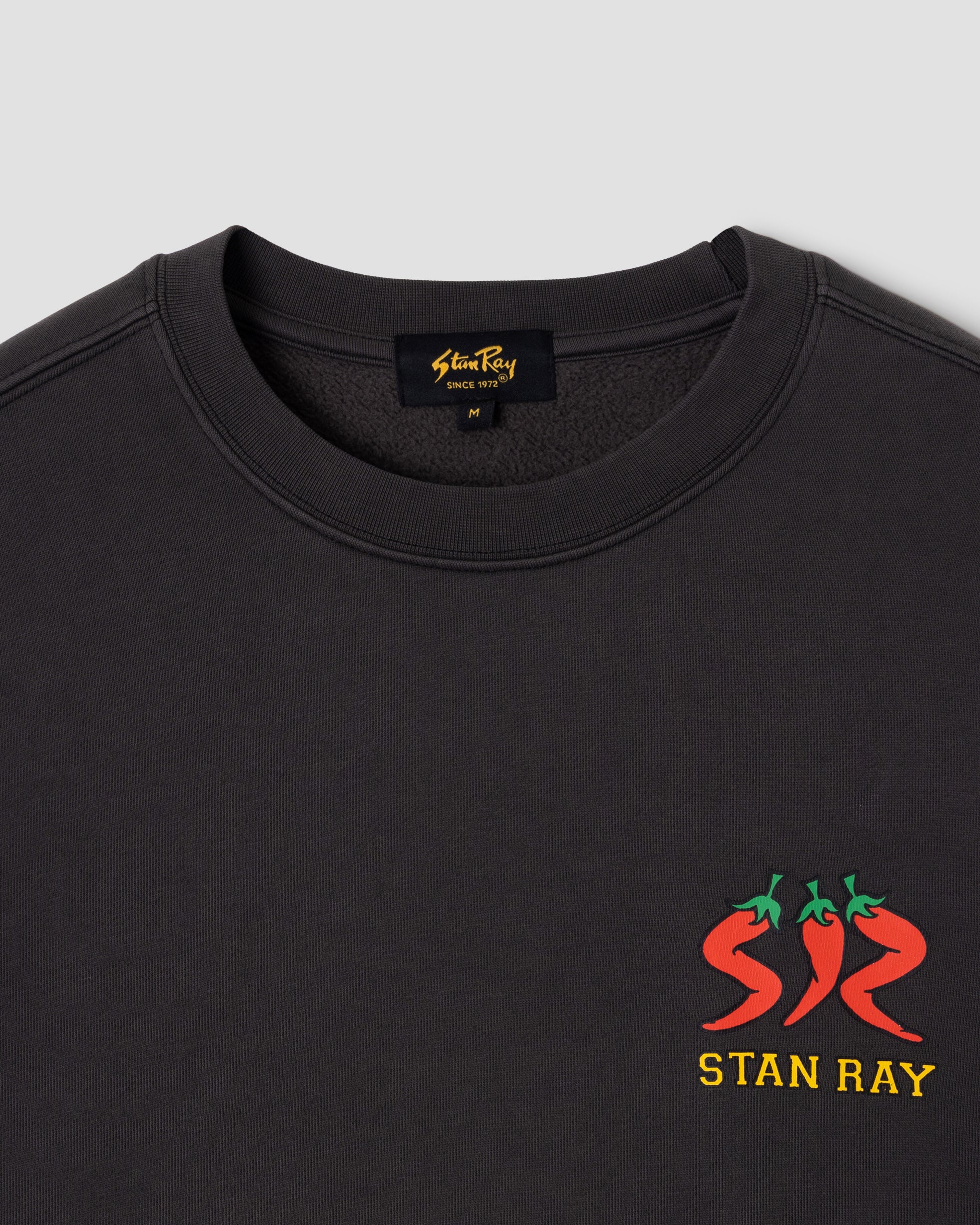 stan-ray-pepper-crew-sweatshirt-raven-black-baumwolle image 2