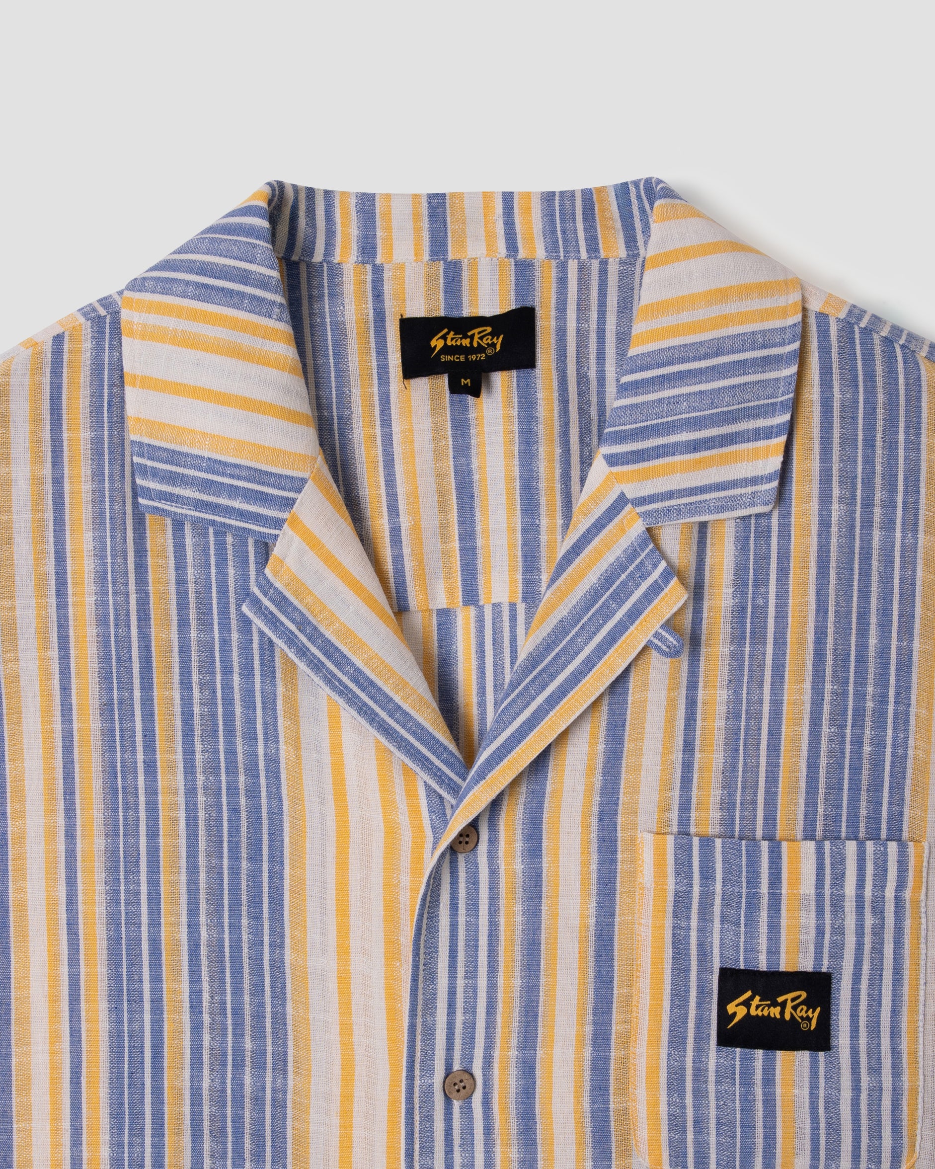 stan-ray-tour-shirt-kurzarmhemd-blue-yellow-stripe image 3