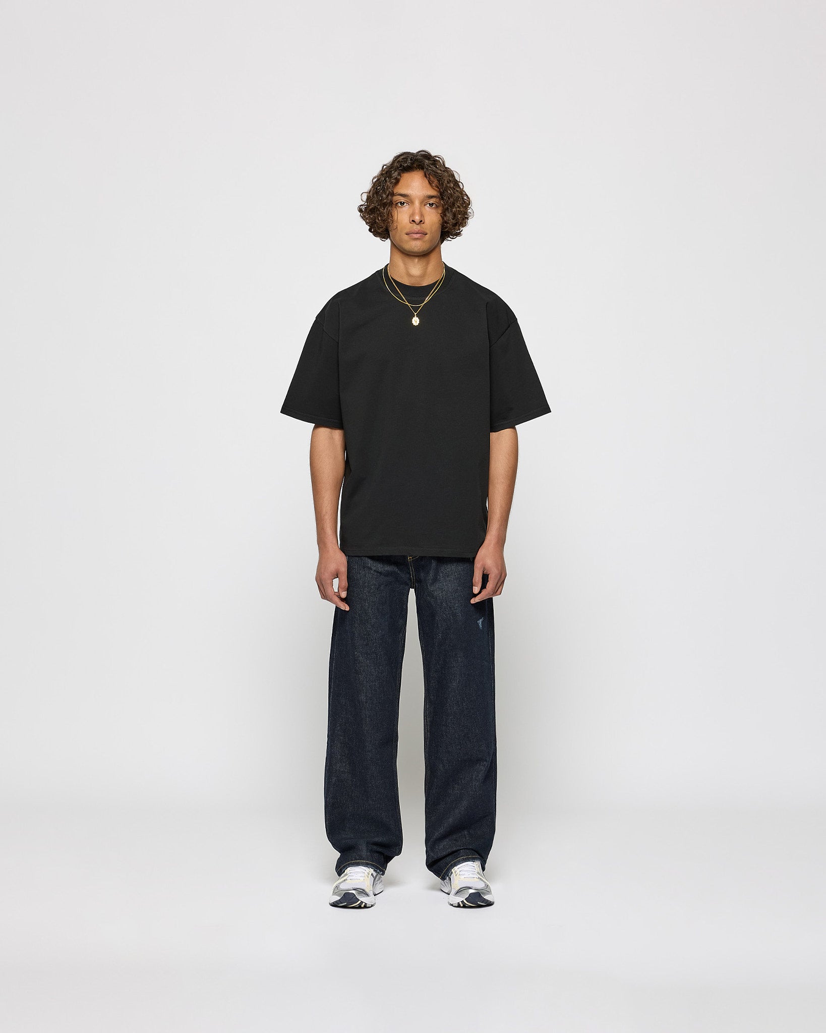eightyfive-signature-light-oversized-t-shirt-black-baumwolle image 4