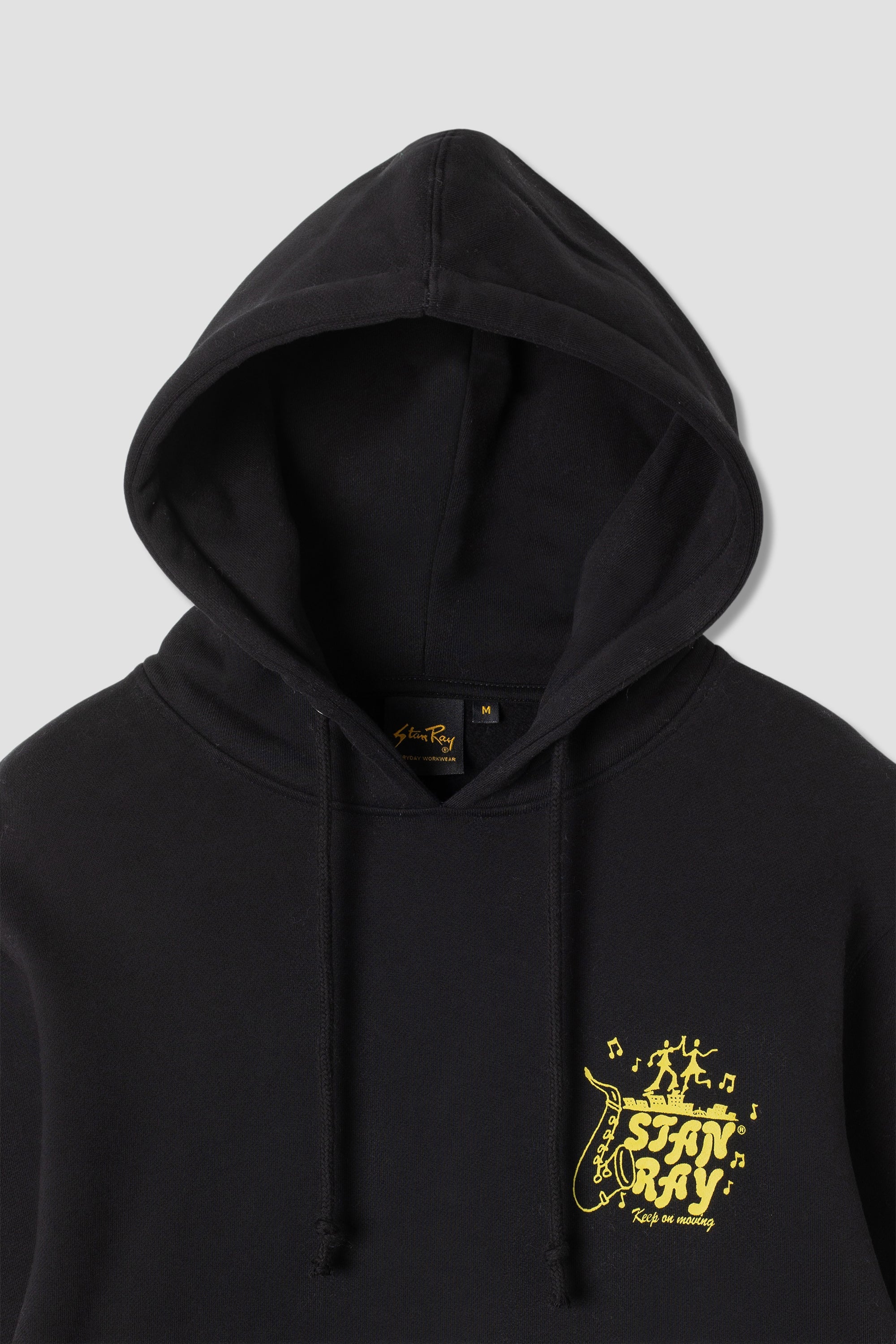 stan-ray-movin-hood-hoodie-schwarz-baumwolle image 3