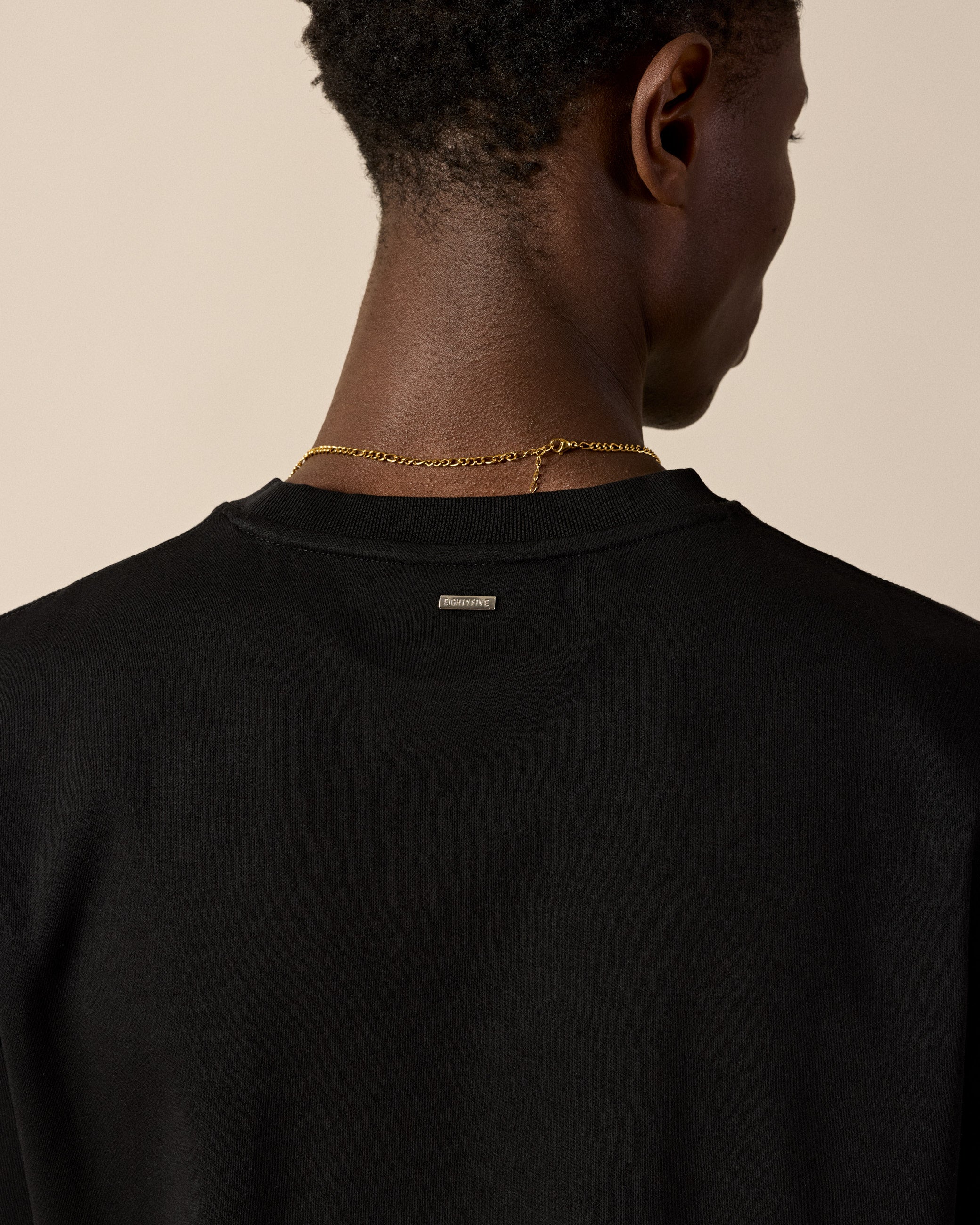 eightyfive-signature-regular-t-shirt-black-baumwolle image 7