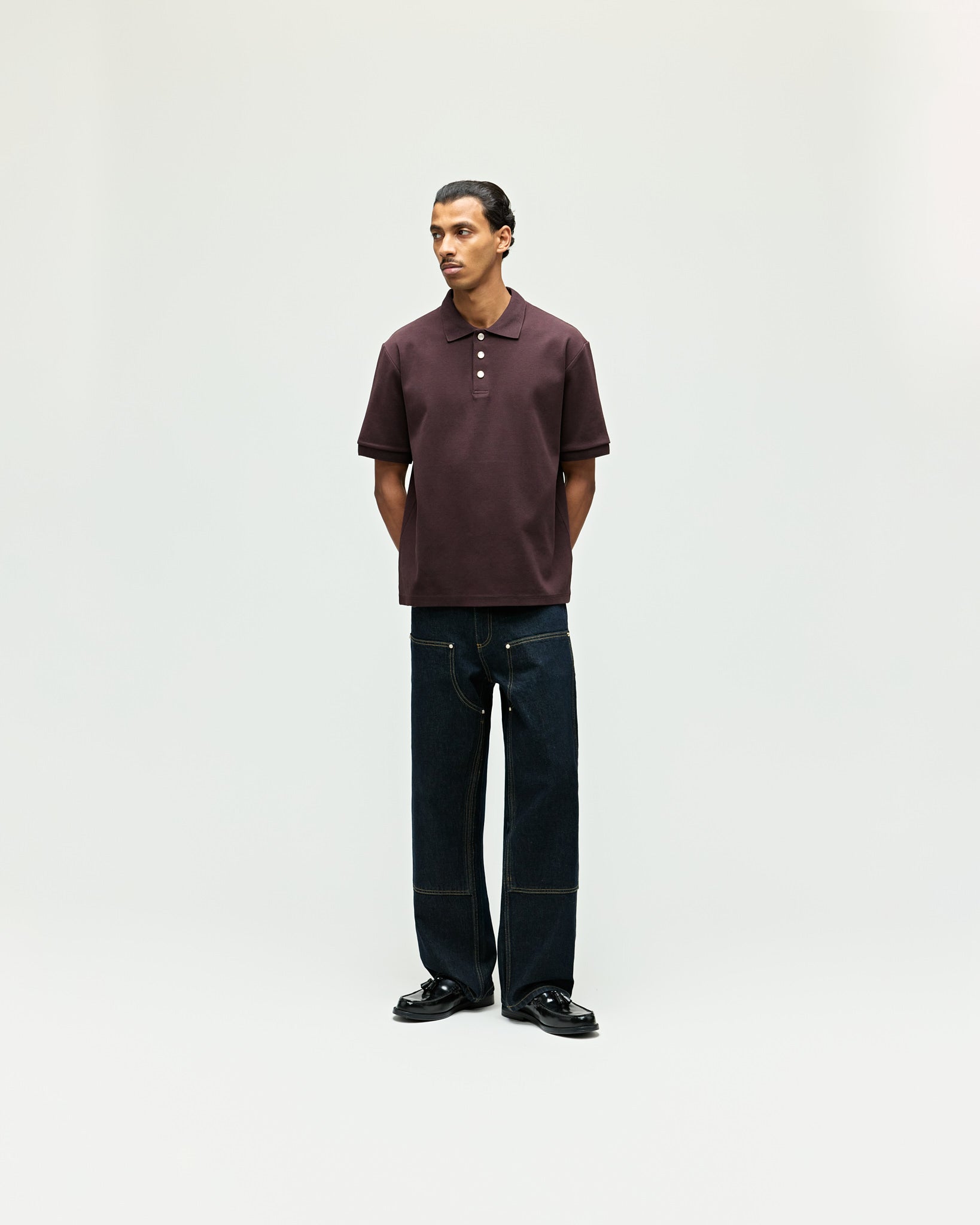 eightyfive-tops-interlock-poloshirt-chocolate-brown-regular image 4