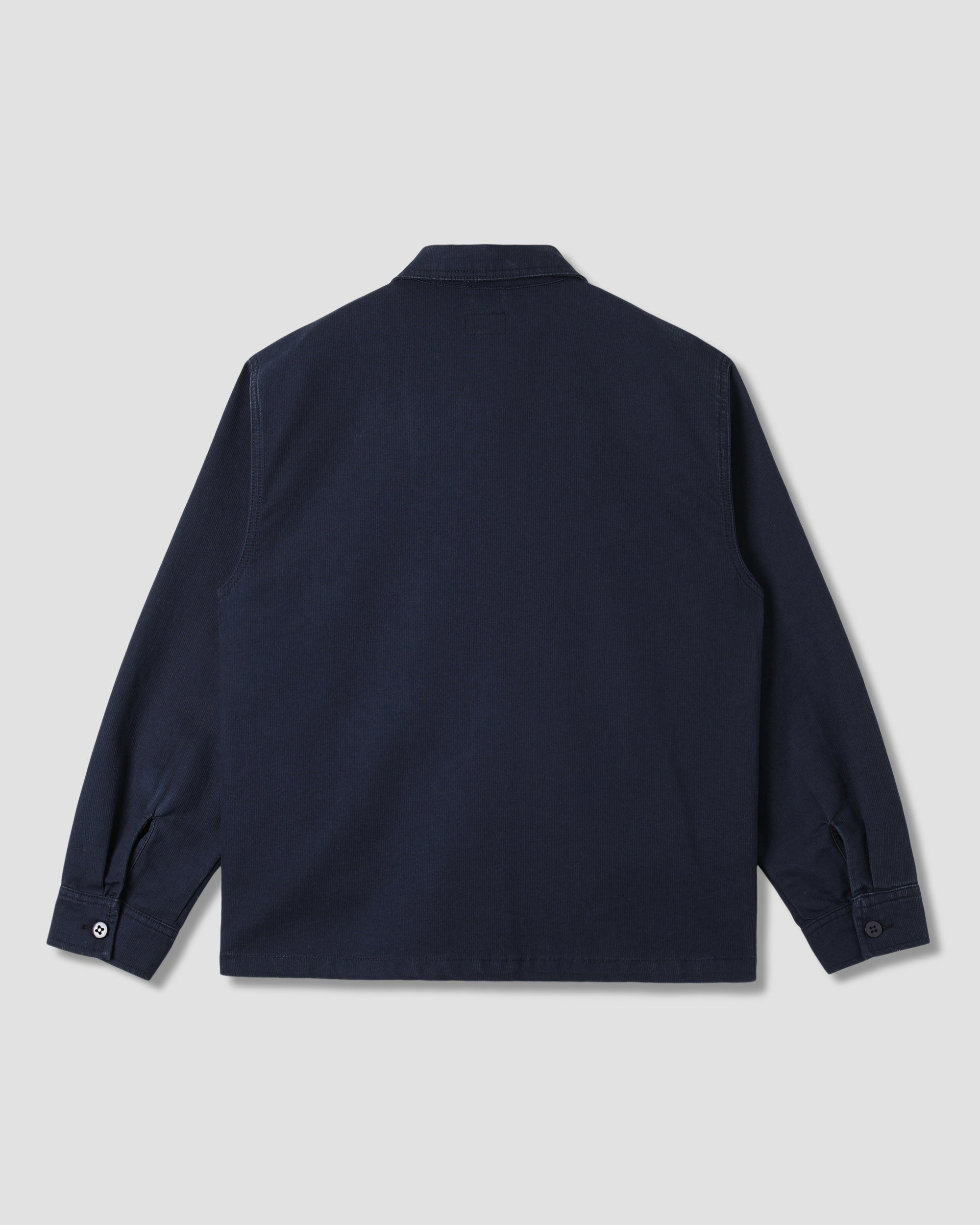 stan-ray-zip-shirt-flanellhemd-navy-bedford-baumwolle image 3