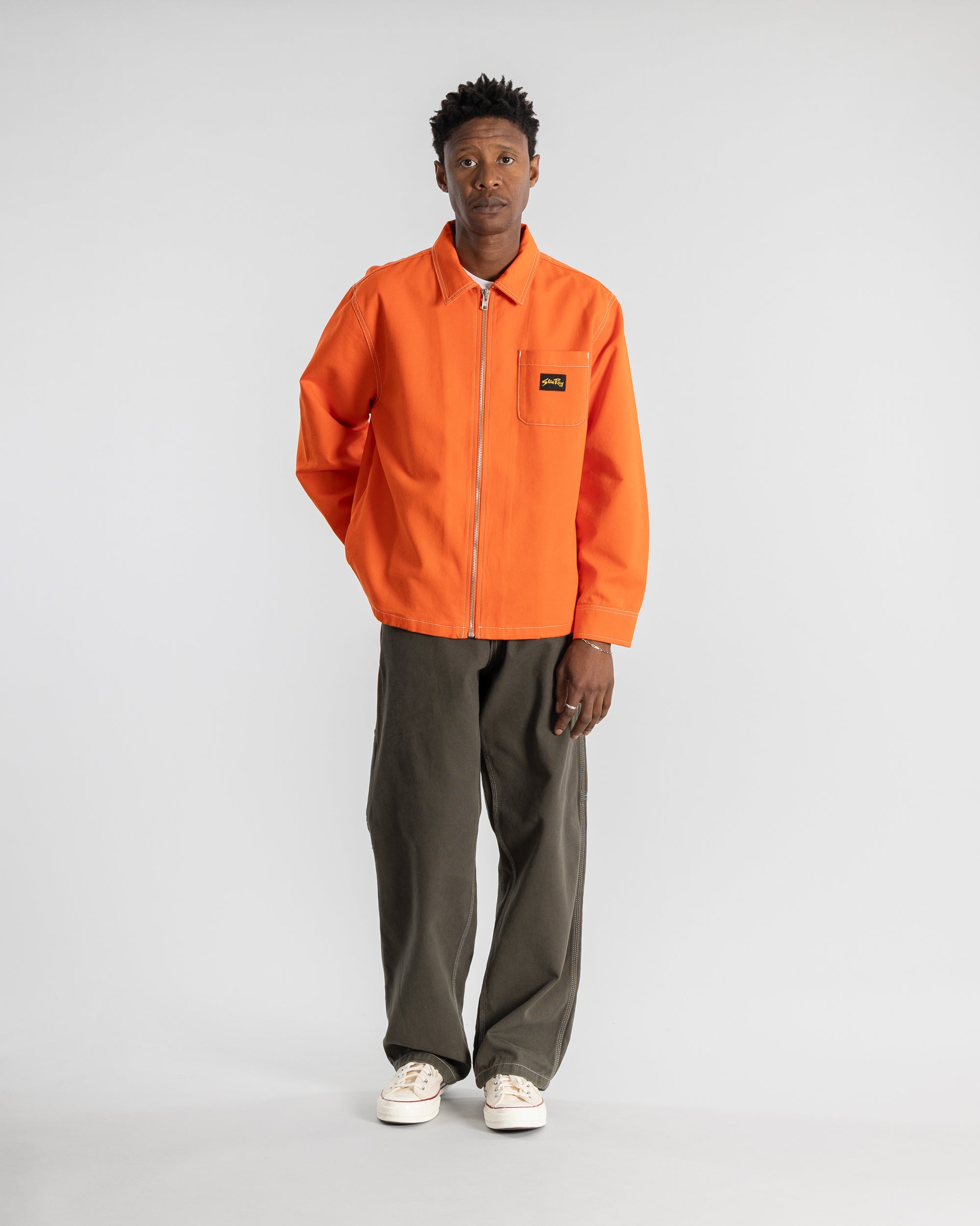stan-ray-zip-shirt-hemd-faded-red-bedford-flanell image 2