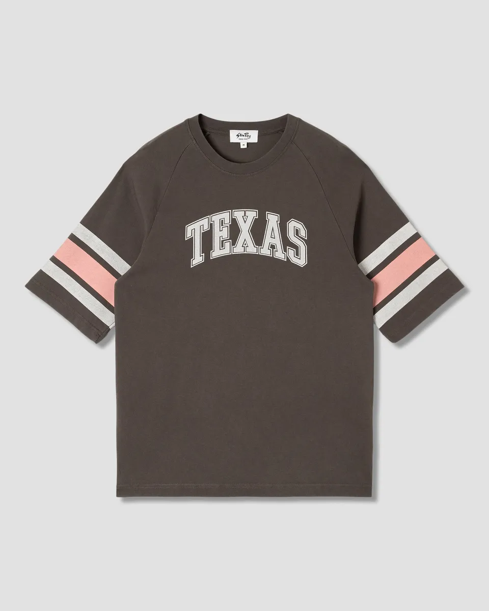 stan-ray-raglan-stripe-tee-t-shirt-washed-black-locker image 1