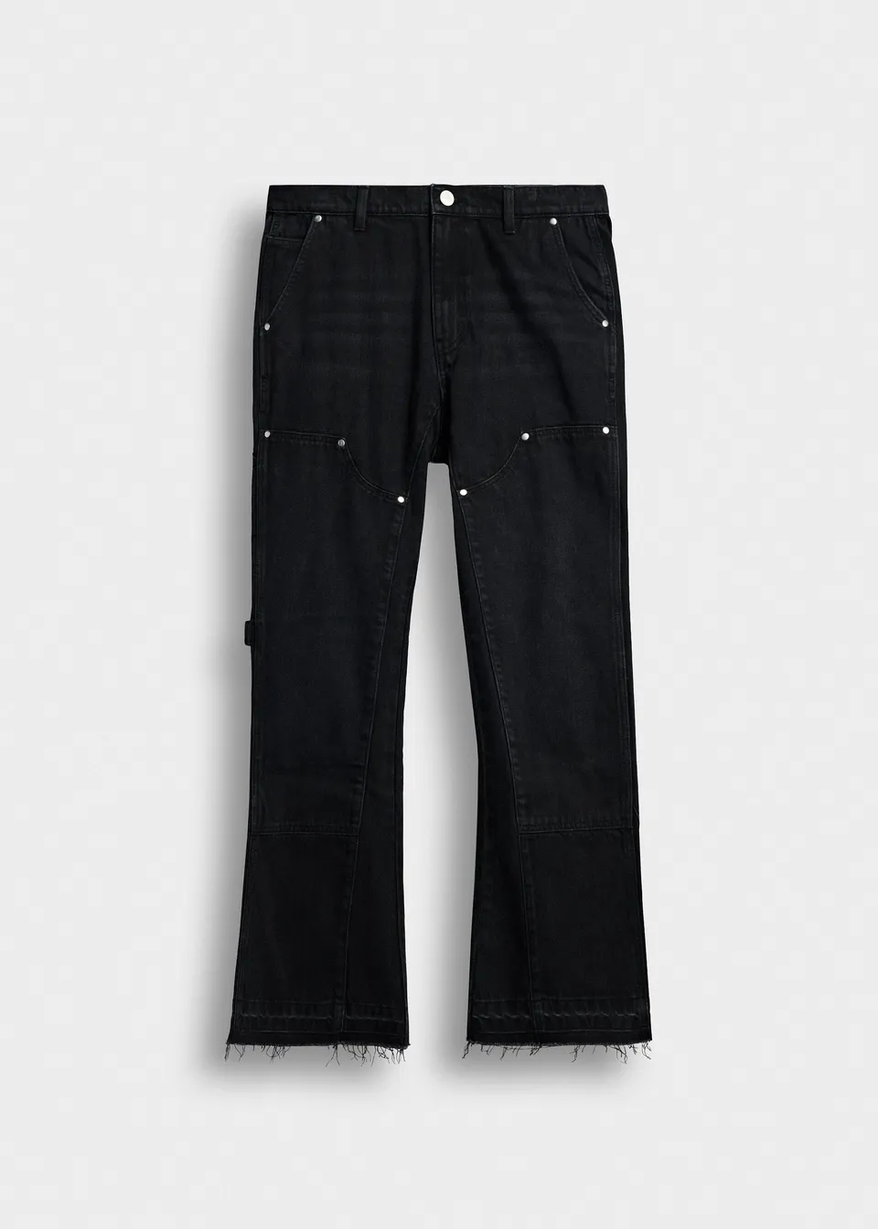 burocs-denim-tony-flared-carpenter-jeans-black-grey-w31 image 1