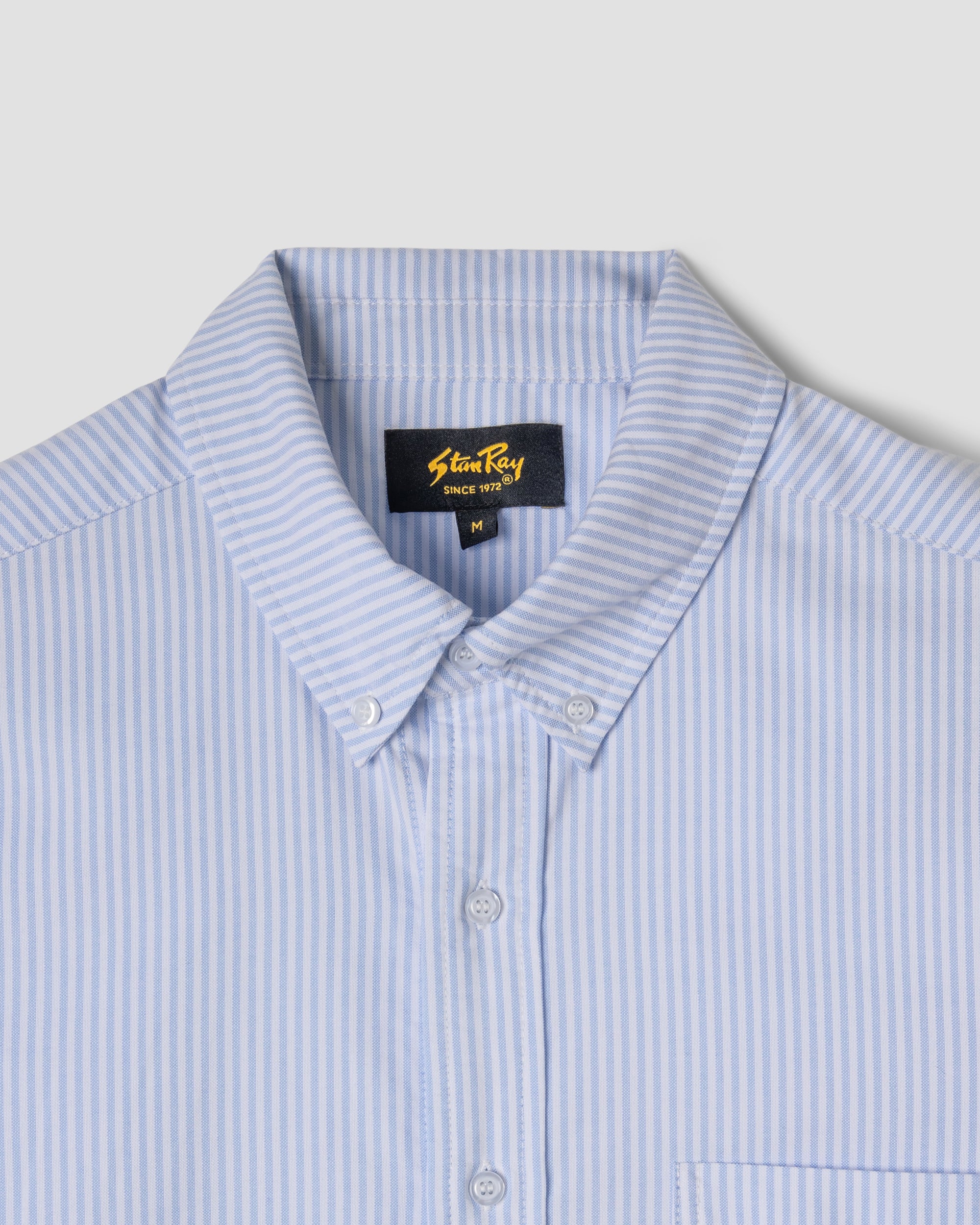 stan-ray-oxford-shirt-hemd-hellblau-streifen-baumwolle image 2