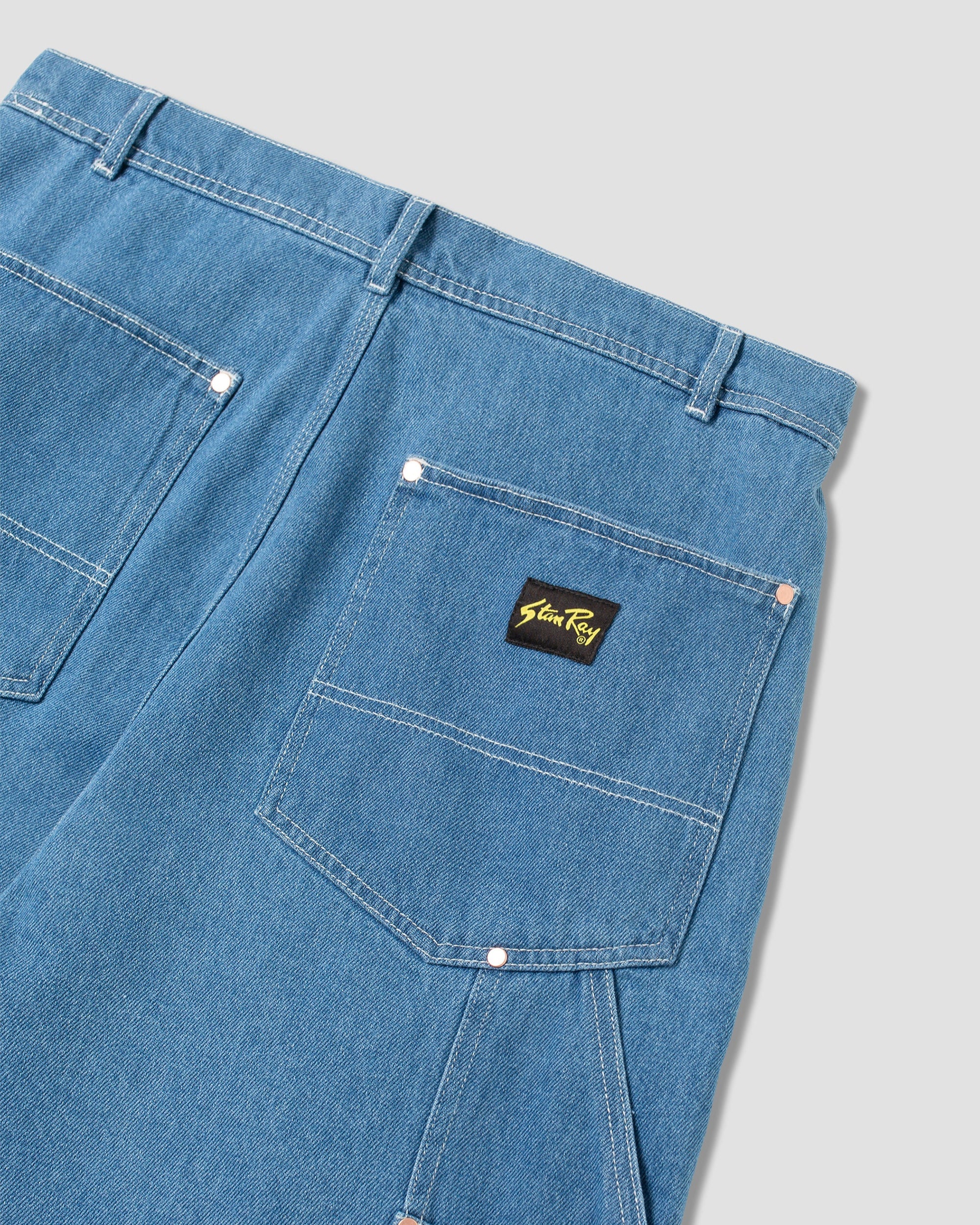 stan-ray-double-knee-short-denim-vintage-stonewash image 3