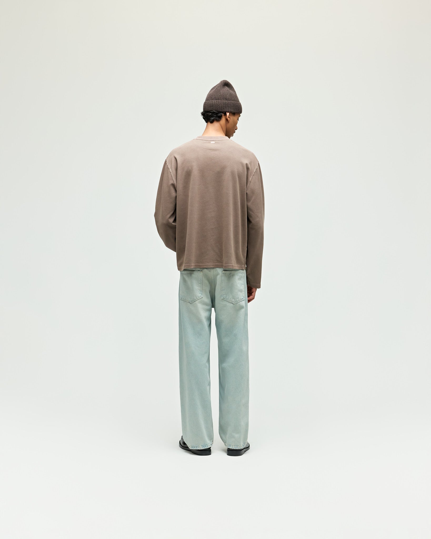 eightyfive-embroidered-longsleeve-shirt-braun-relaxed-fit image 6