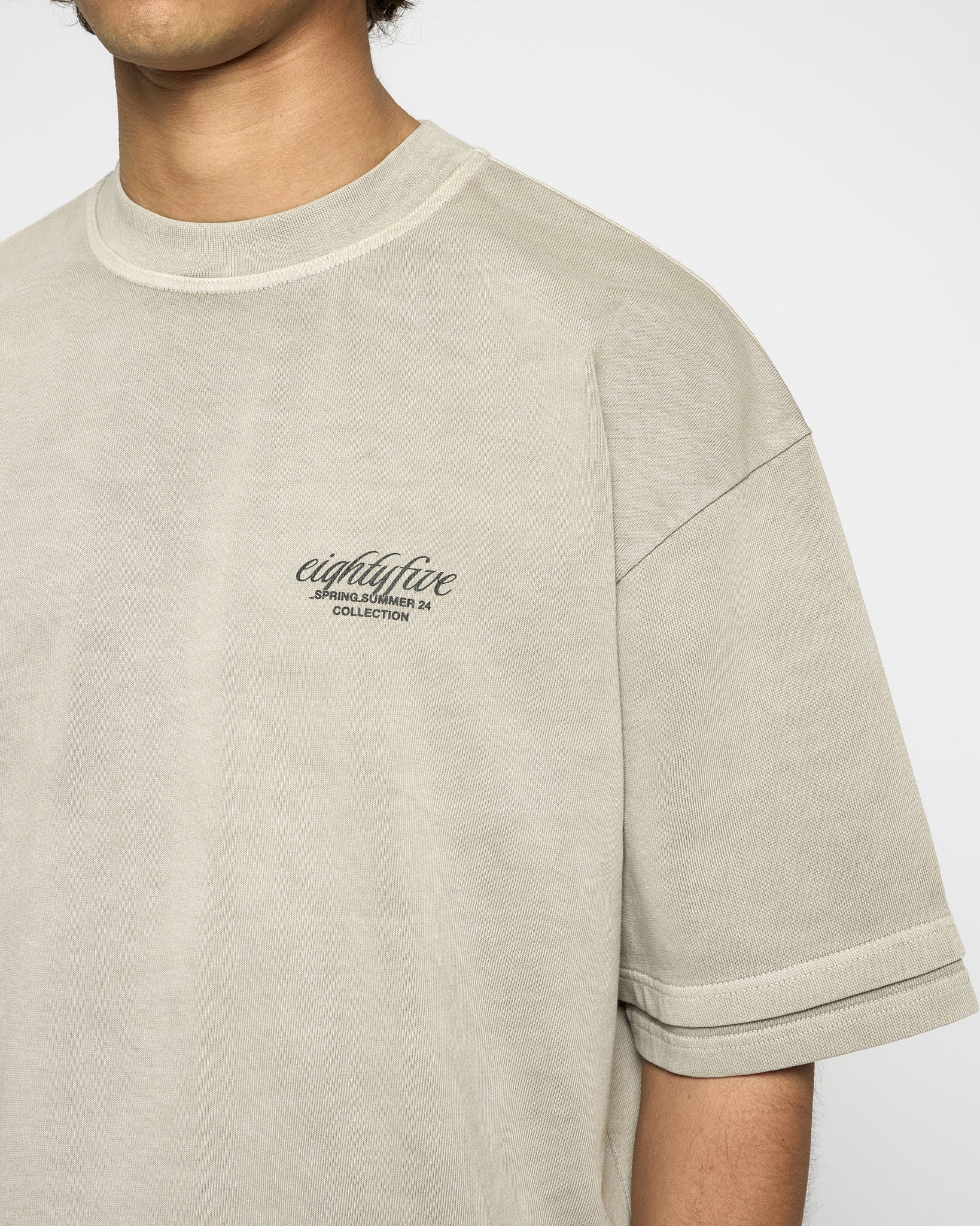 eightyfive-tops-double-sleeve-t-shirt-herren-vintage-light-grey image 7