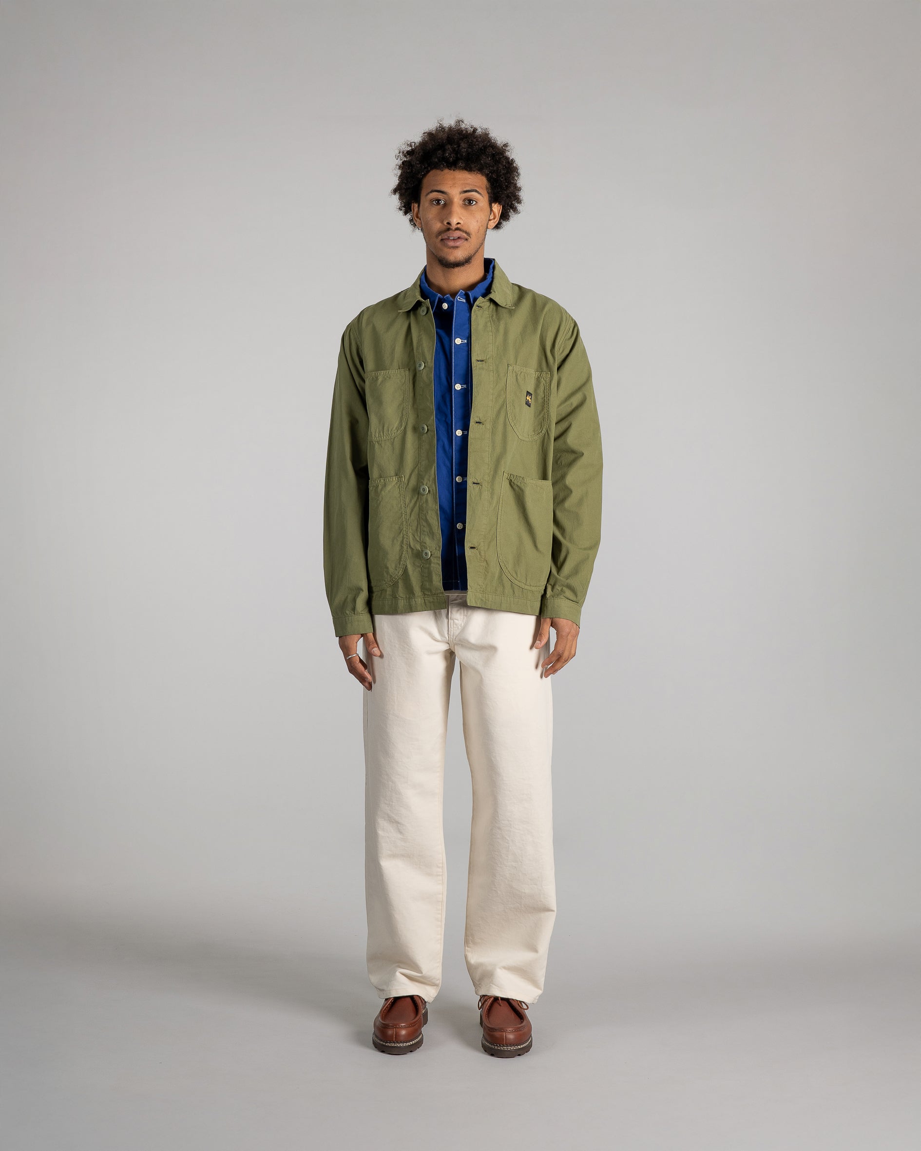stan-ray-coverall-jacket-arbeitsjacke-olive-poplin-leicht image 3