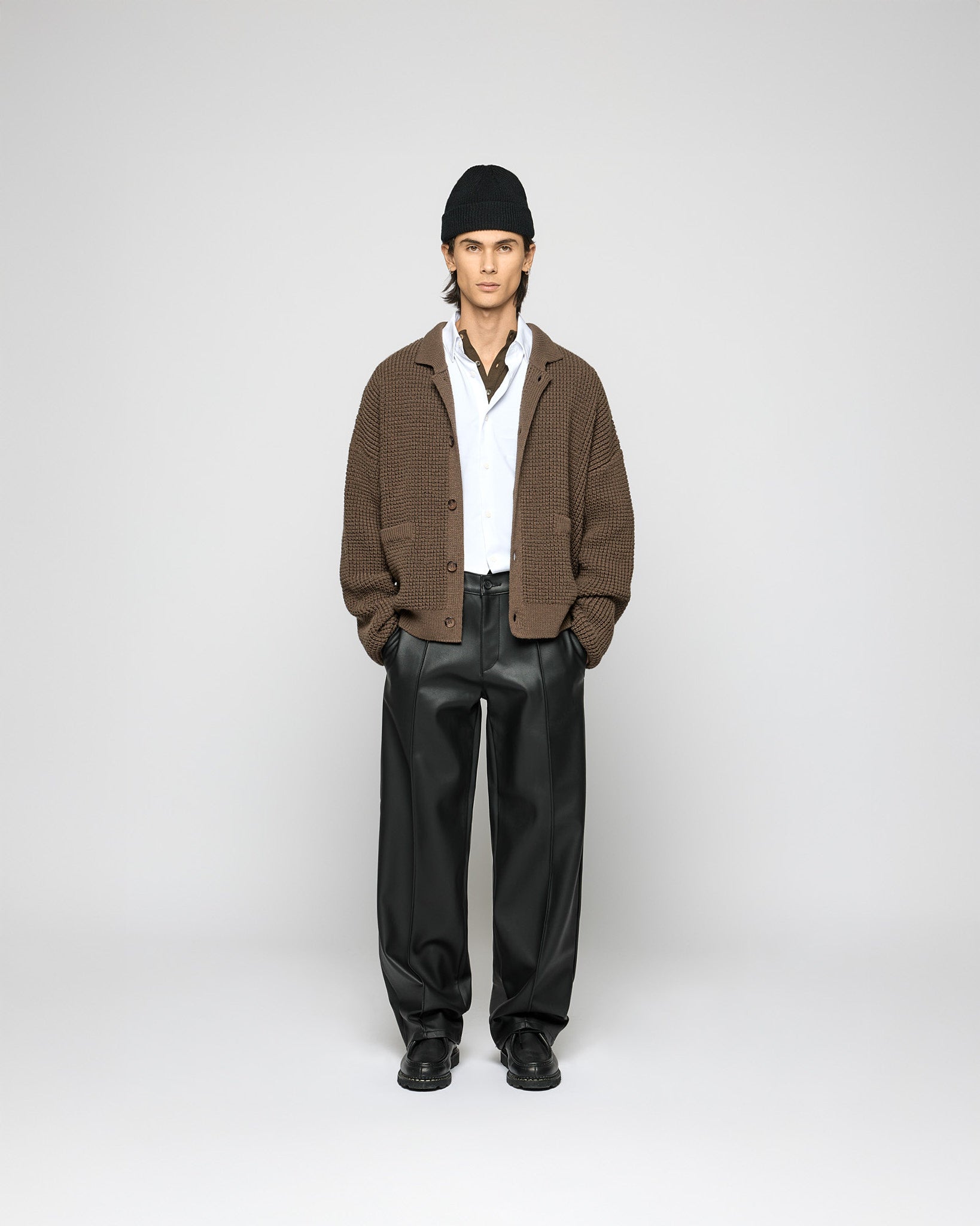 eightyfive-tops-knitted-wool-cardigan-herren-brown image 3