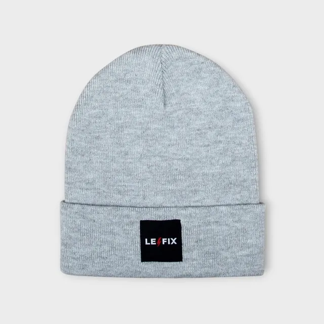le-fix-tall-lightning-beanie-grau-lang-acryl image 1