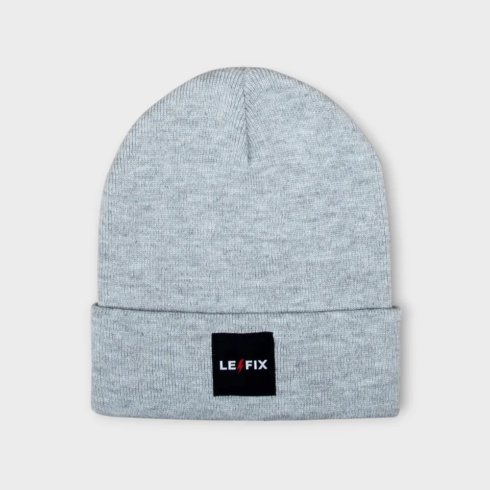 le-fix-tall-lightning-beanie-grau-lang-acryl image 1