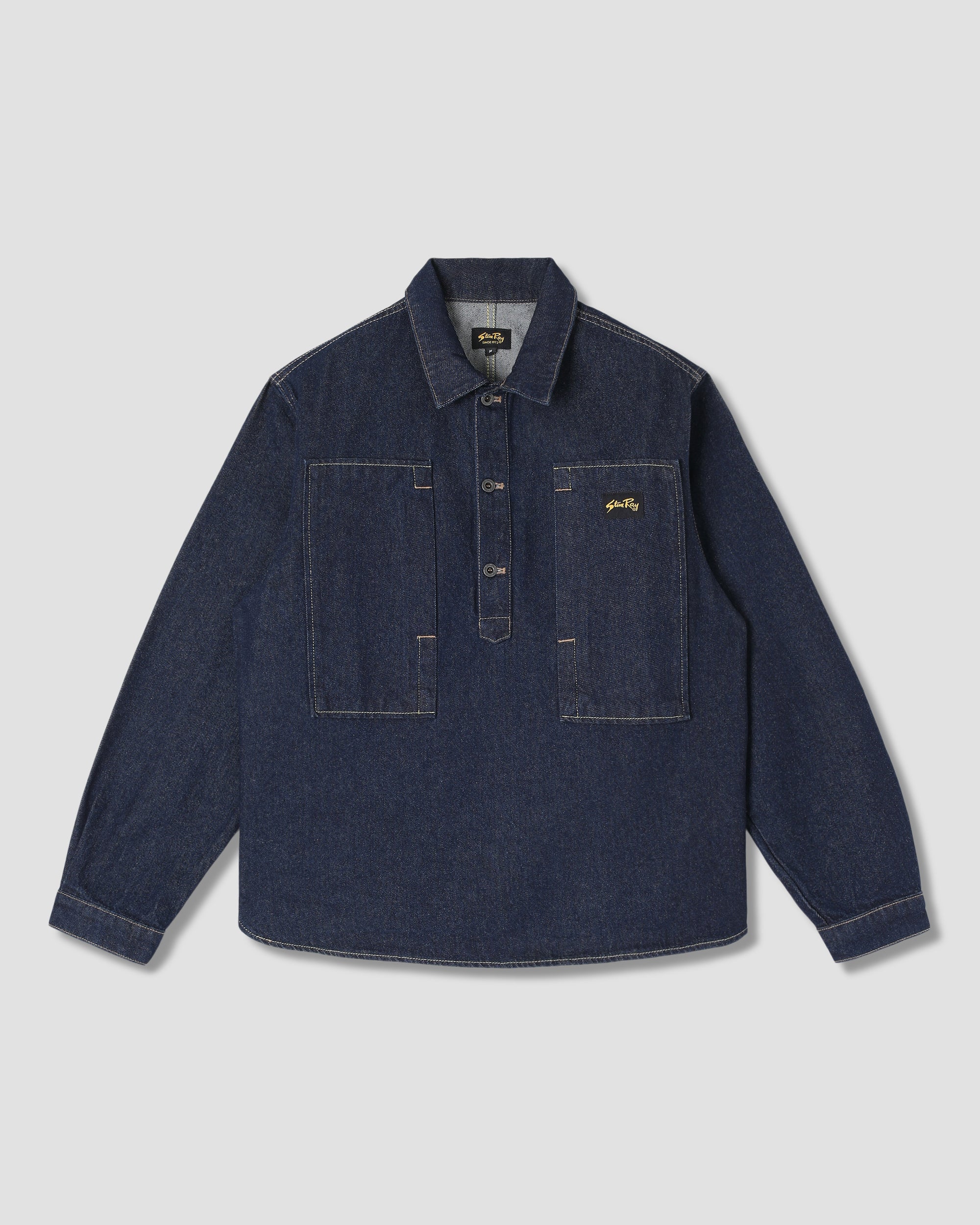 stan-ray-painters-pop-over-shirt-single-rinse-denimhemd image 1