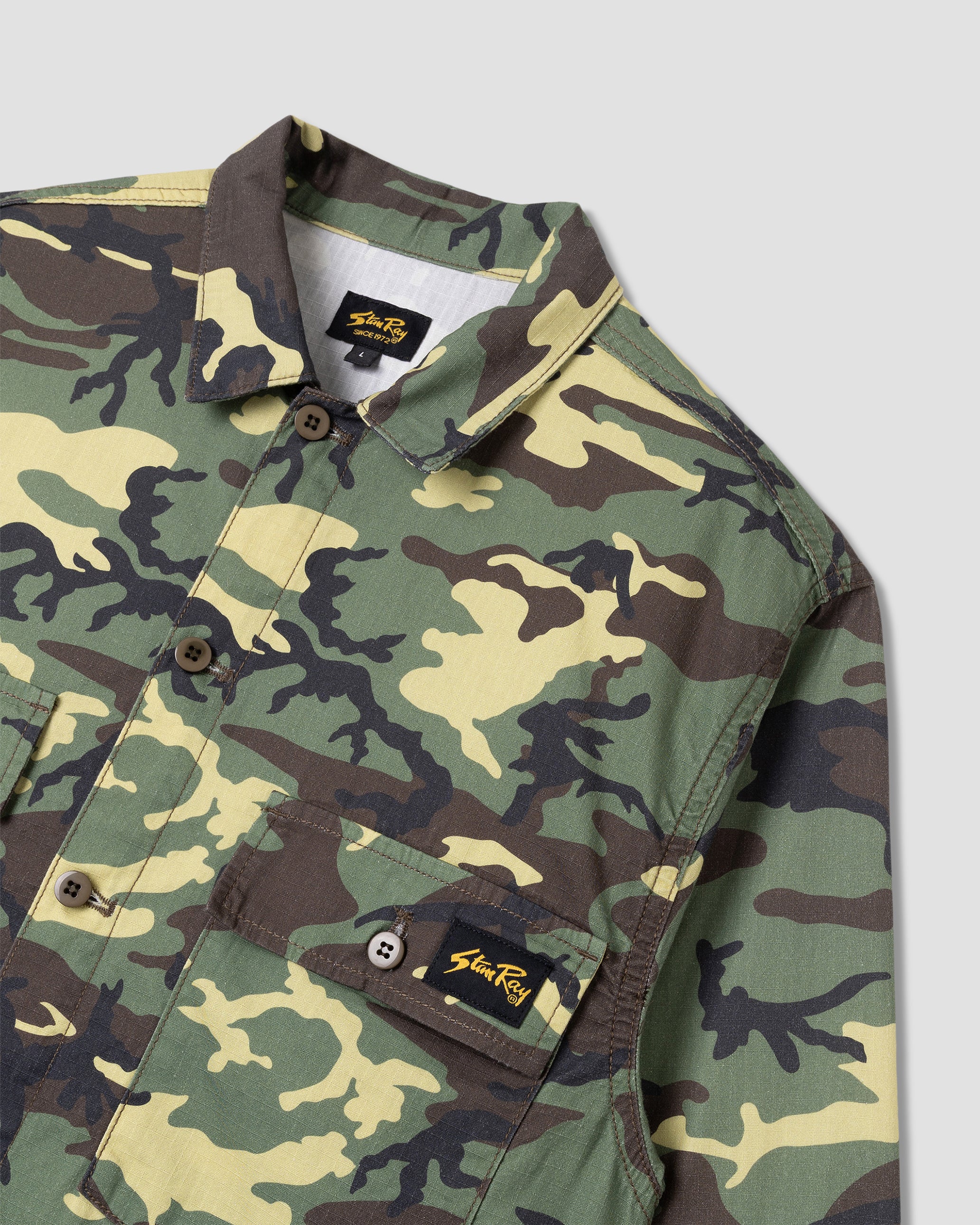 stan-ray-cpo-shirt-hemd-woodland-dpm-ripstop-camo image 5