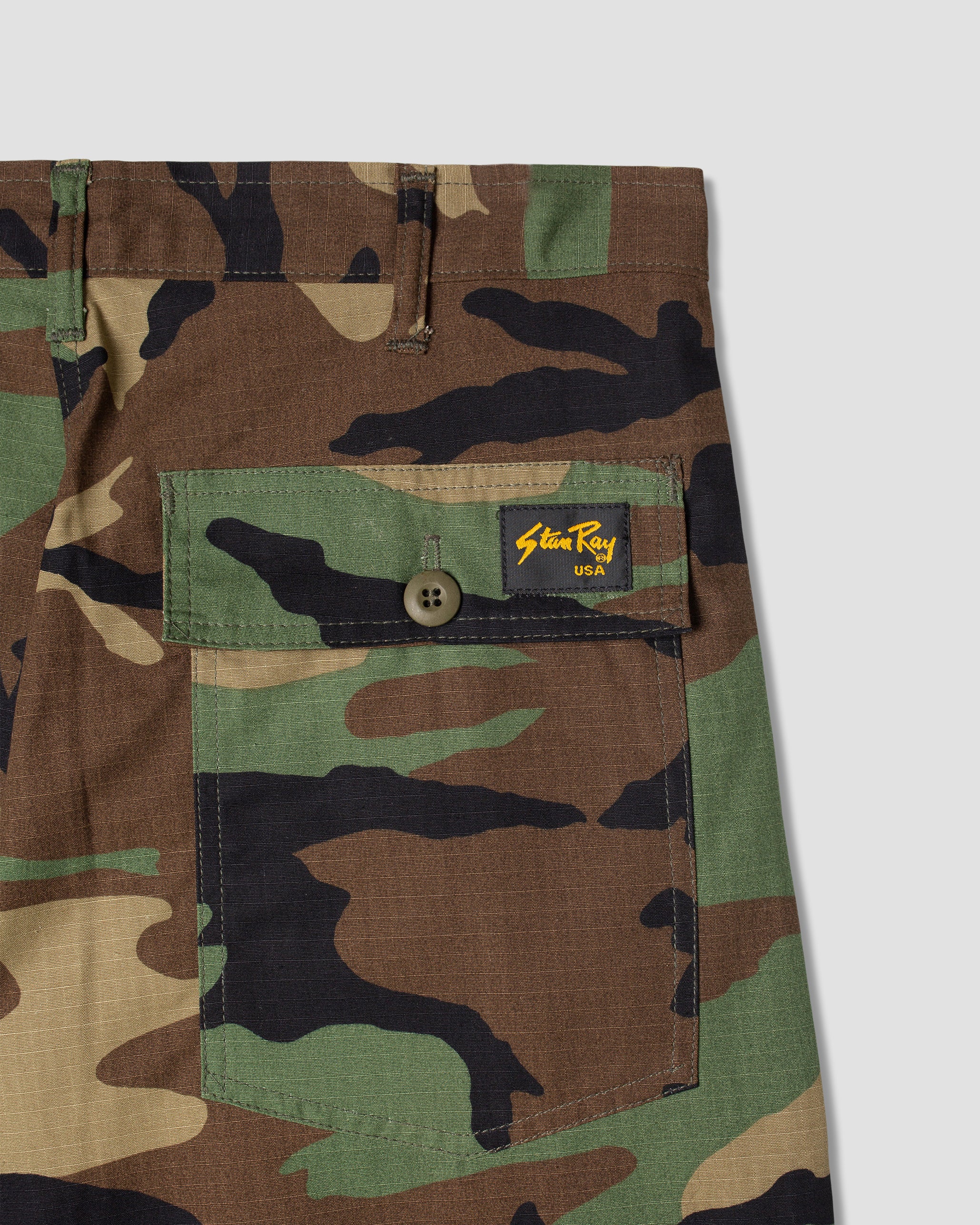 stan-ray-fatigue-shorts-woodland-camo-baumwolle image 3