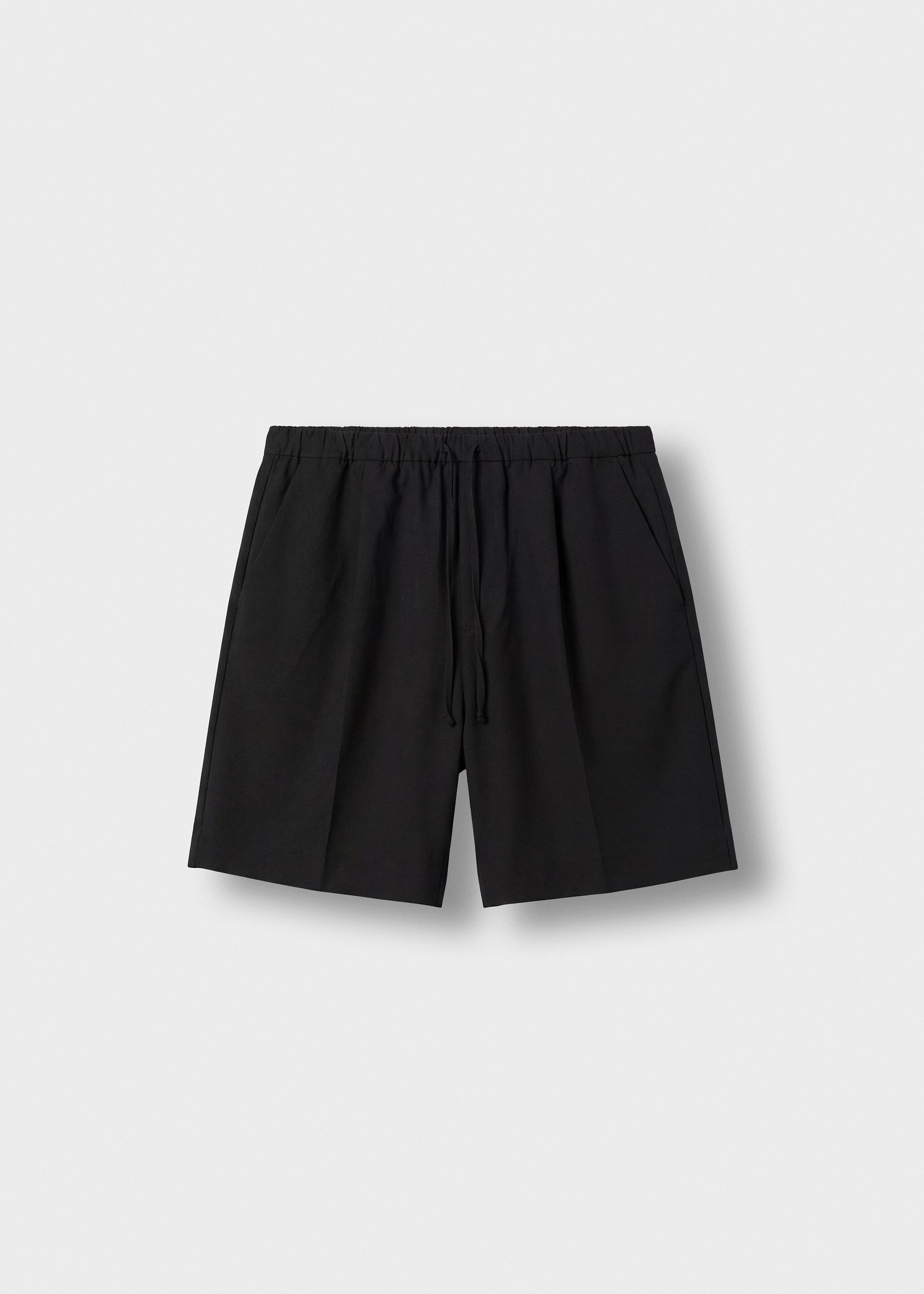 burocs-shorts-loose-drawstring-shorts-black-tunnelzug image 1