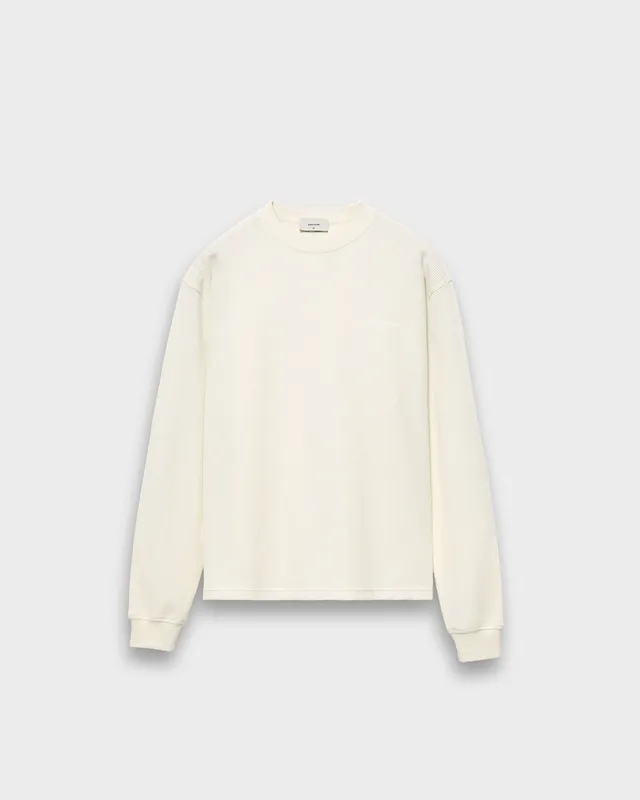 eightyfive-waffle-longsleeve-off-white-relaxed-fit image 1