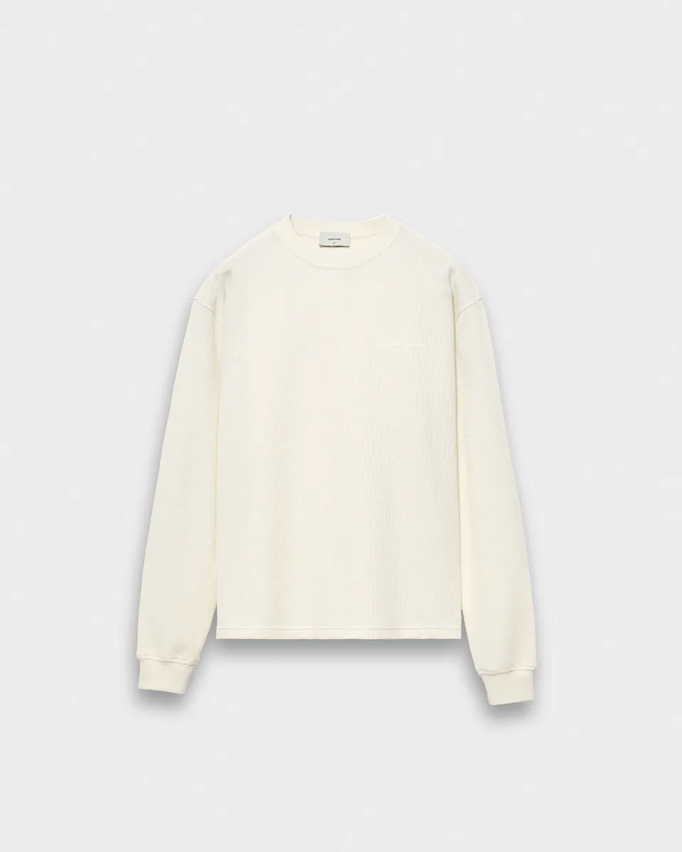 eightyfive-waffle-longsleeve-off-white-relaxed-fit image 1