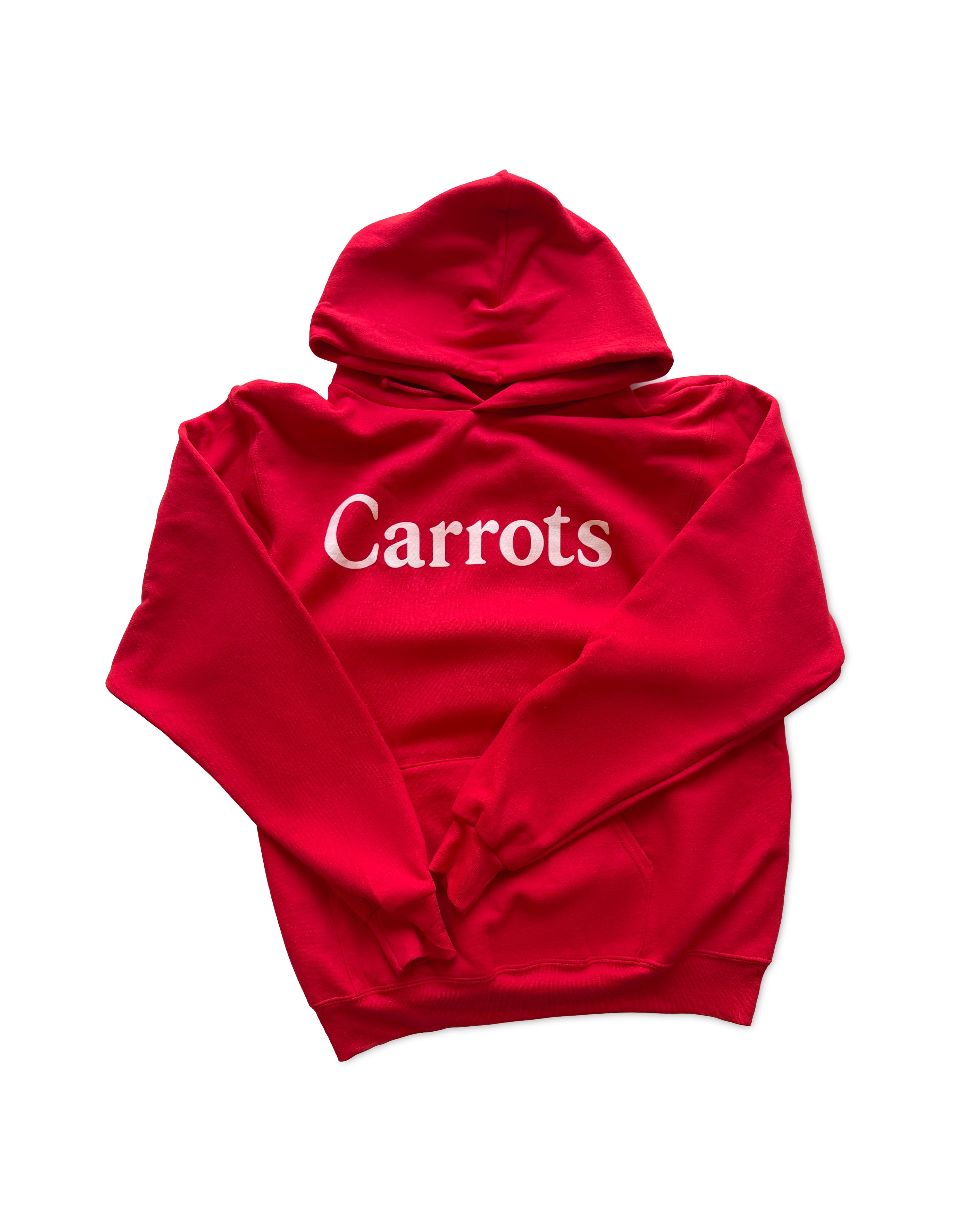 carrots-wordmark-champion-hoodie-rot-baumwolle image 1