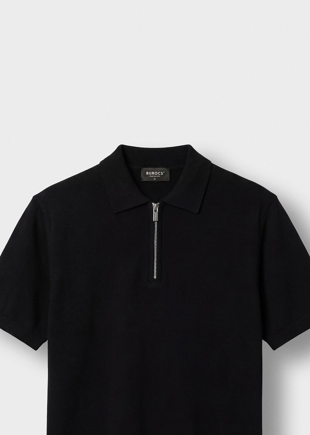 burocs-quarter-zip-polo-shirt-poloshirt-schwarz-slim-fit image 3