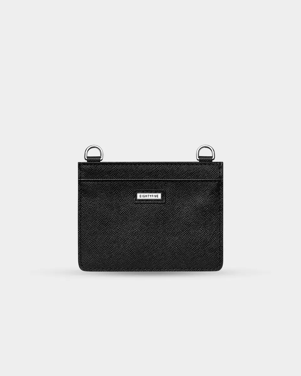 eightyfive-accessories-leather-cardholder-black-saffiano image 1