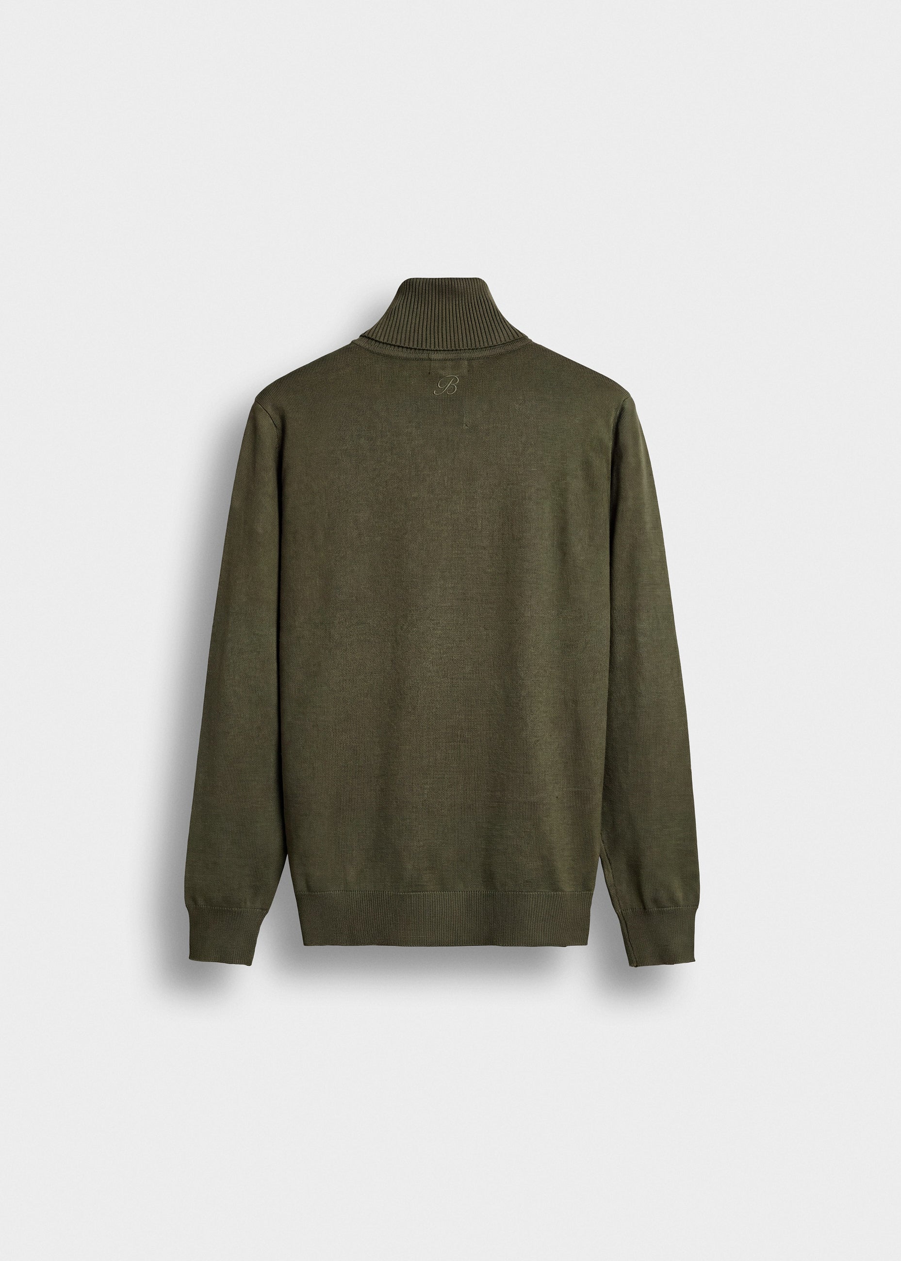 burocs-fine-knit-turtleneck-rollkragen-moss-green image 2