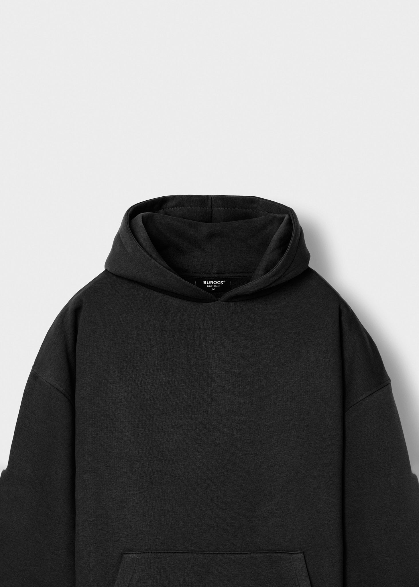 burocs-basic-hoodie-kapuzenpullover-schwarz-oversized image 3